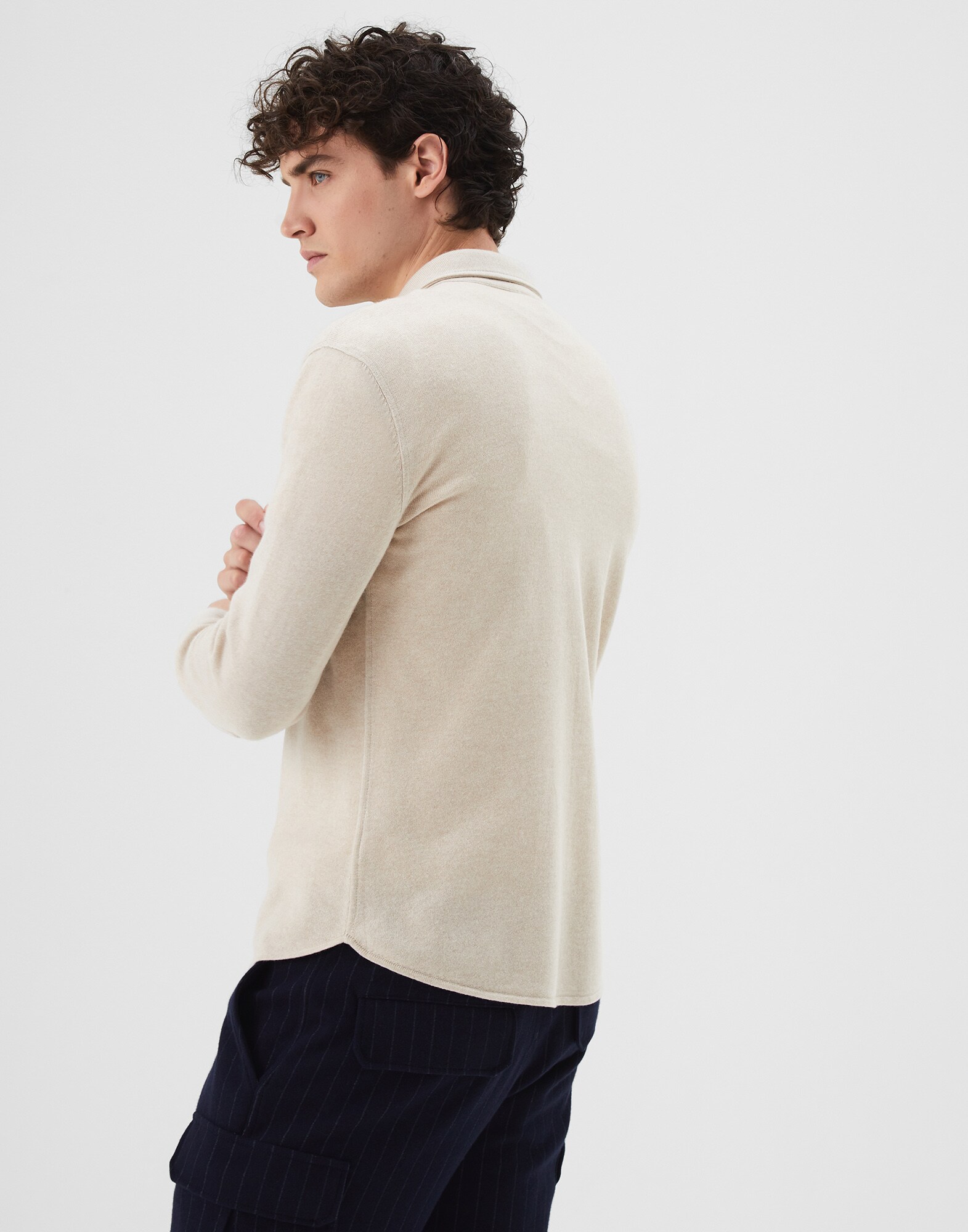 Button-front Cardigan - Back