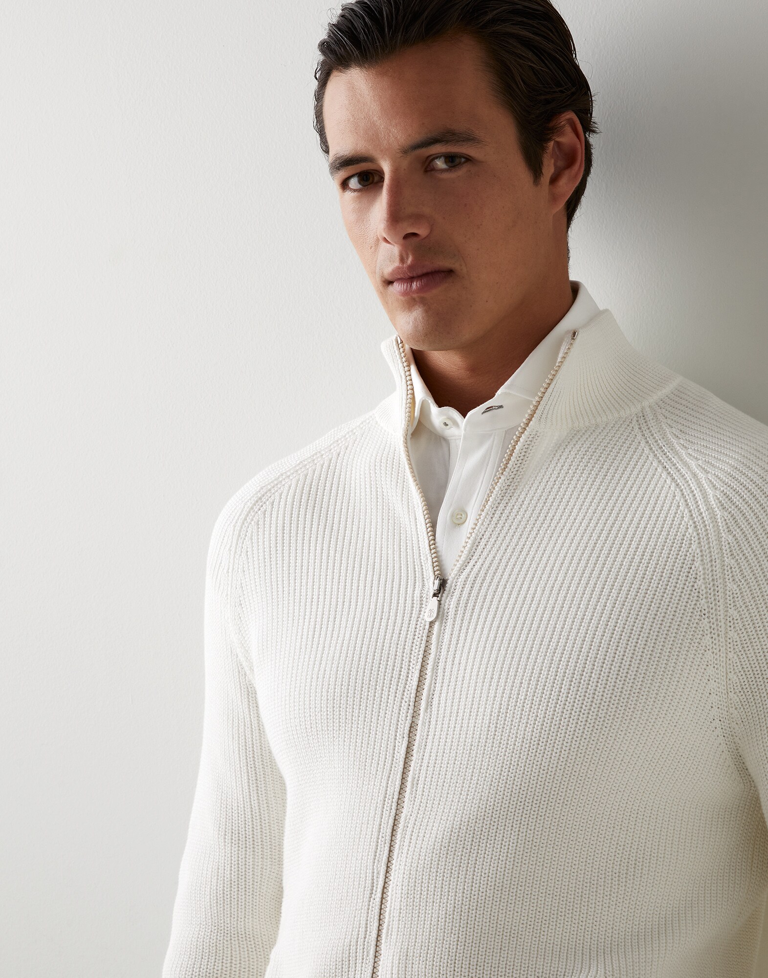 Zip-front Cardigan - Detail view