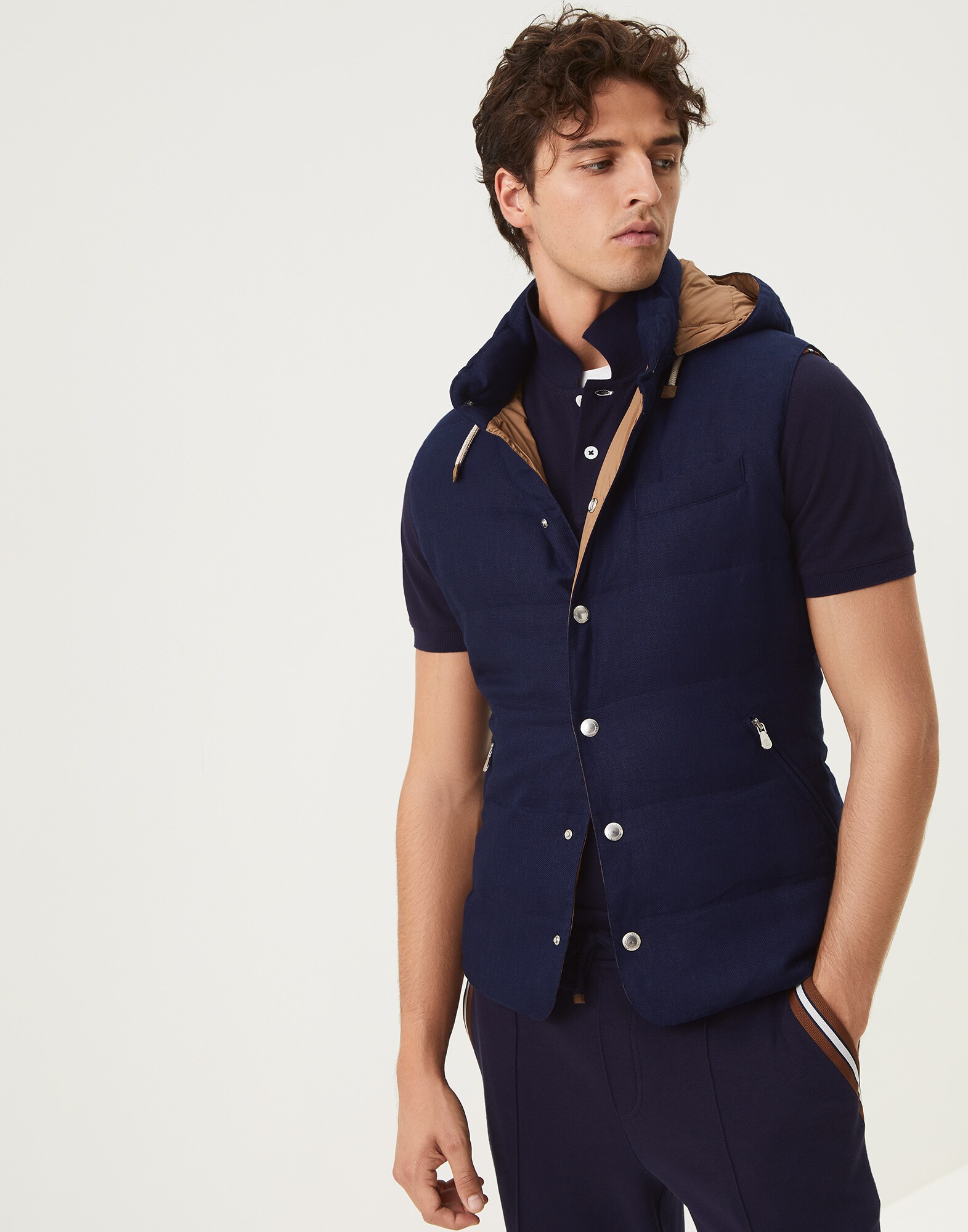 Down Sleeveless Jacket - Front