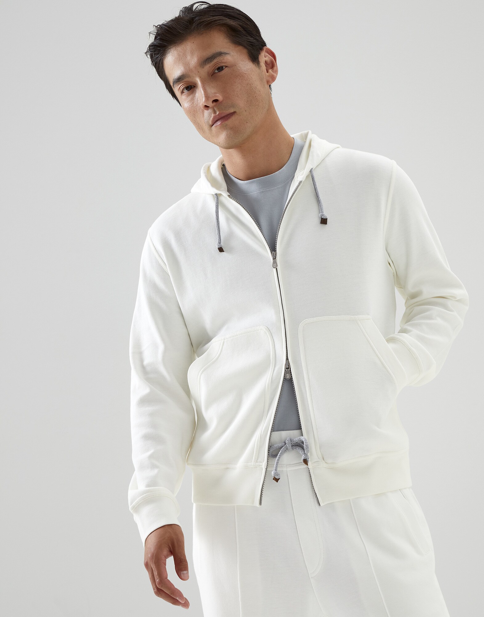 Oberteil mit Kapuze Off-White Herren - Brunello Cucinelli