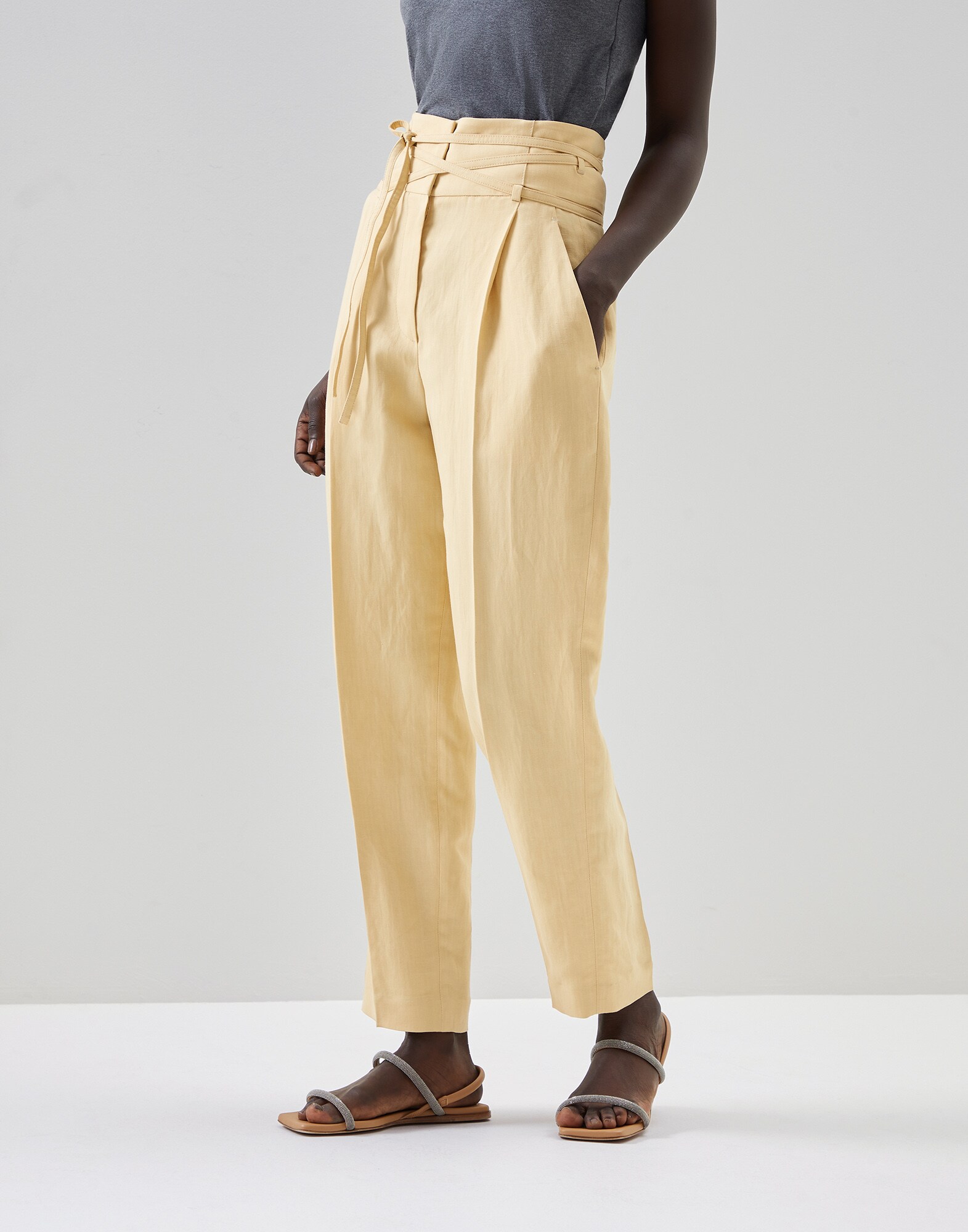 Volume trousers Yellow Woman - Brunello Cucinelli