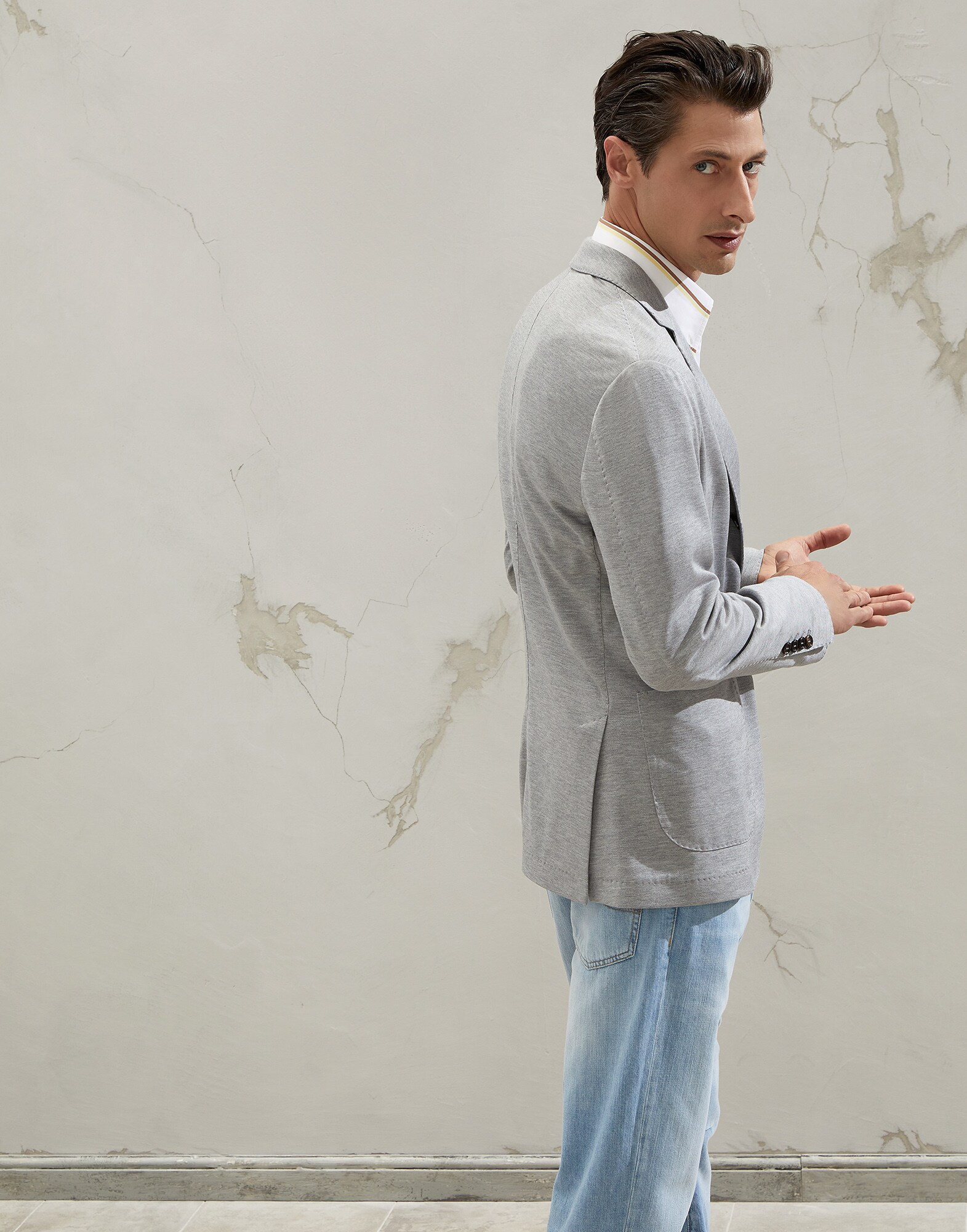 Single Breasted Blazer - Back view