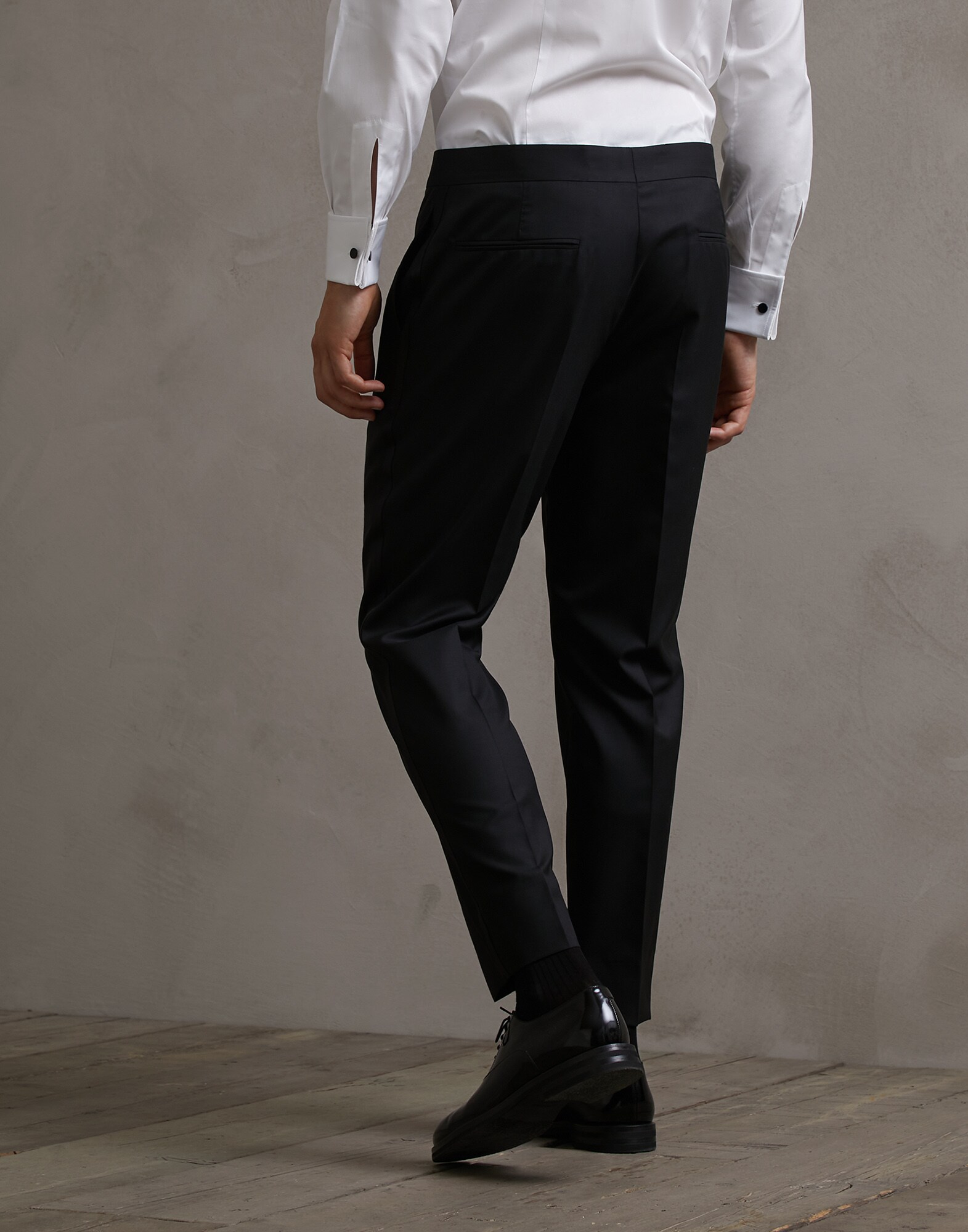 Tuxedo Trousers Black Man 1 - Brunello Cucinelli