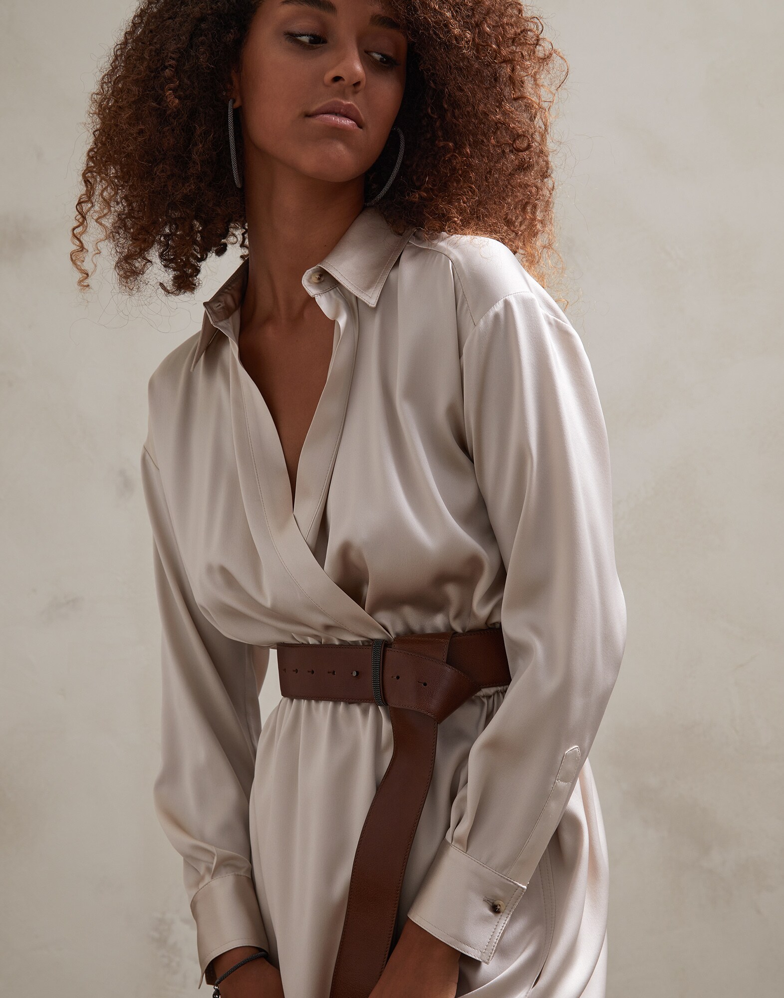 Dress Warm Beige Woman 2 - Brunello Cucinelli