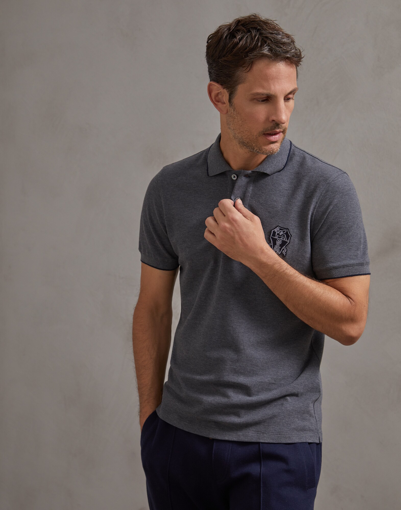 Polo Plomb Homme 1 - Brunello Cucinelli