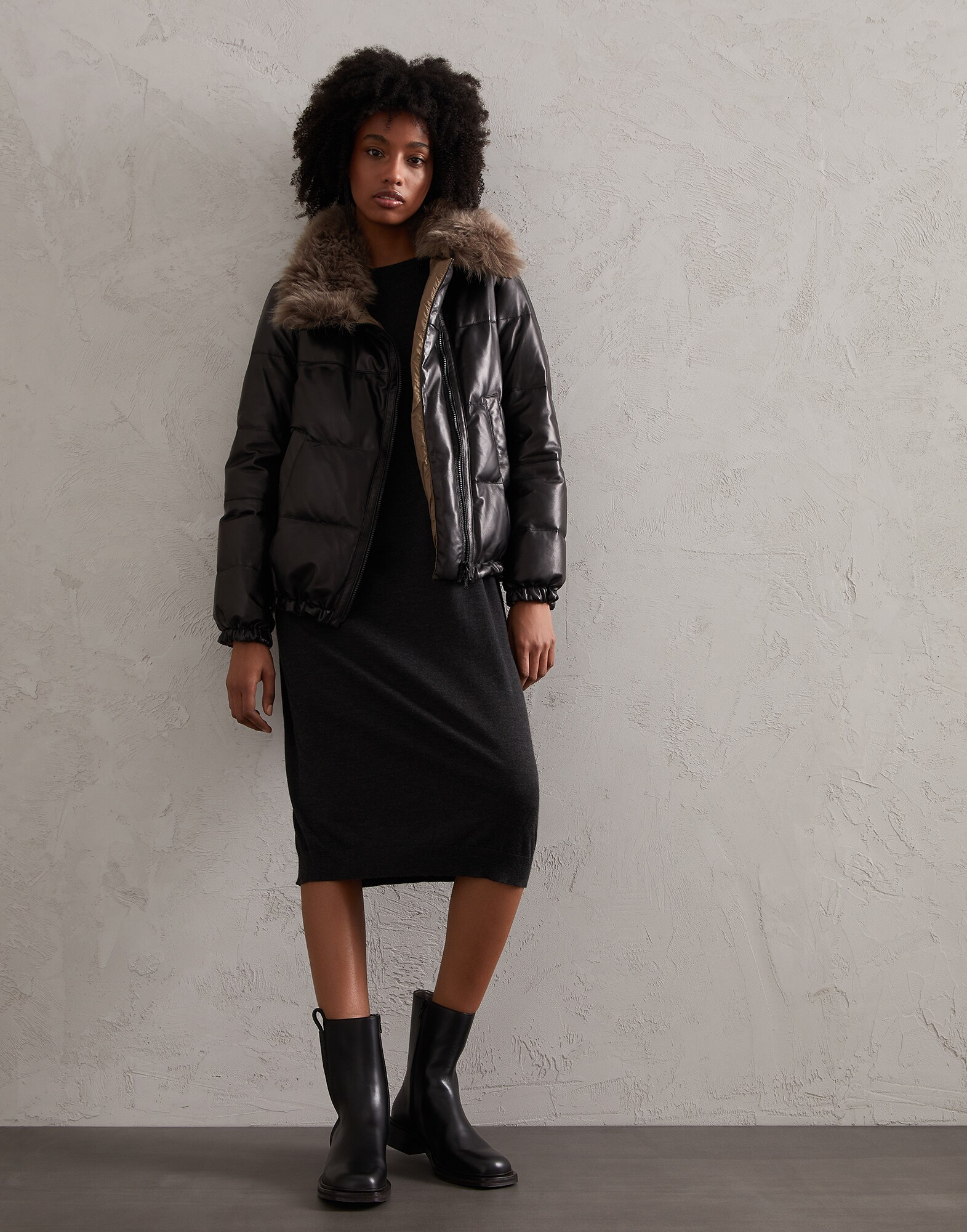 Boots with monili Black Woman - Brunello Cucinelli