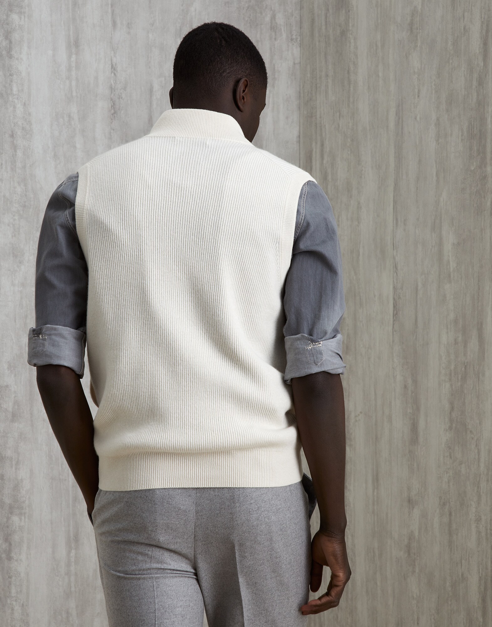 Zip Neck Sweater - Back view