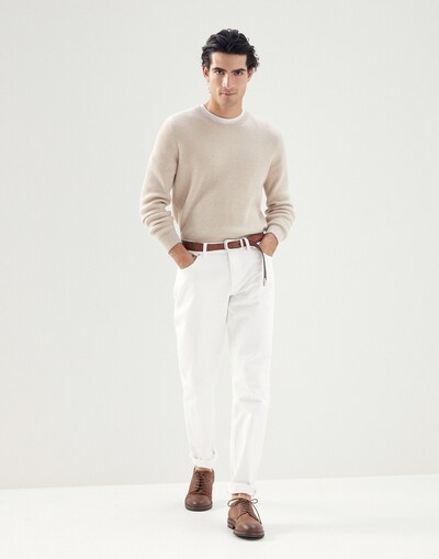 Denim Five-Pocket Trousers - Full look