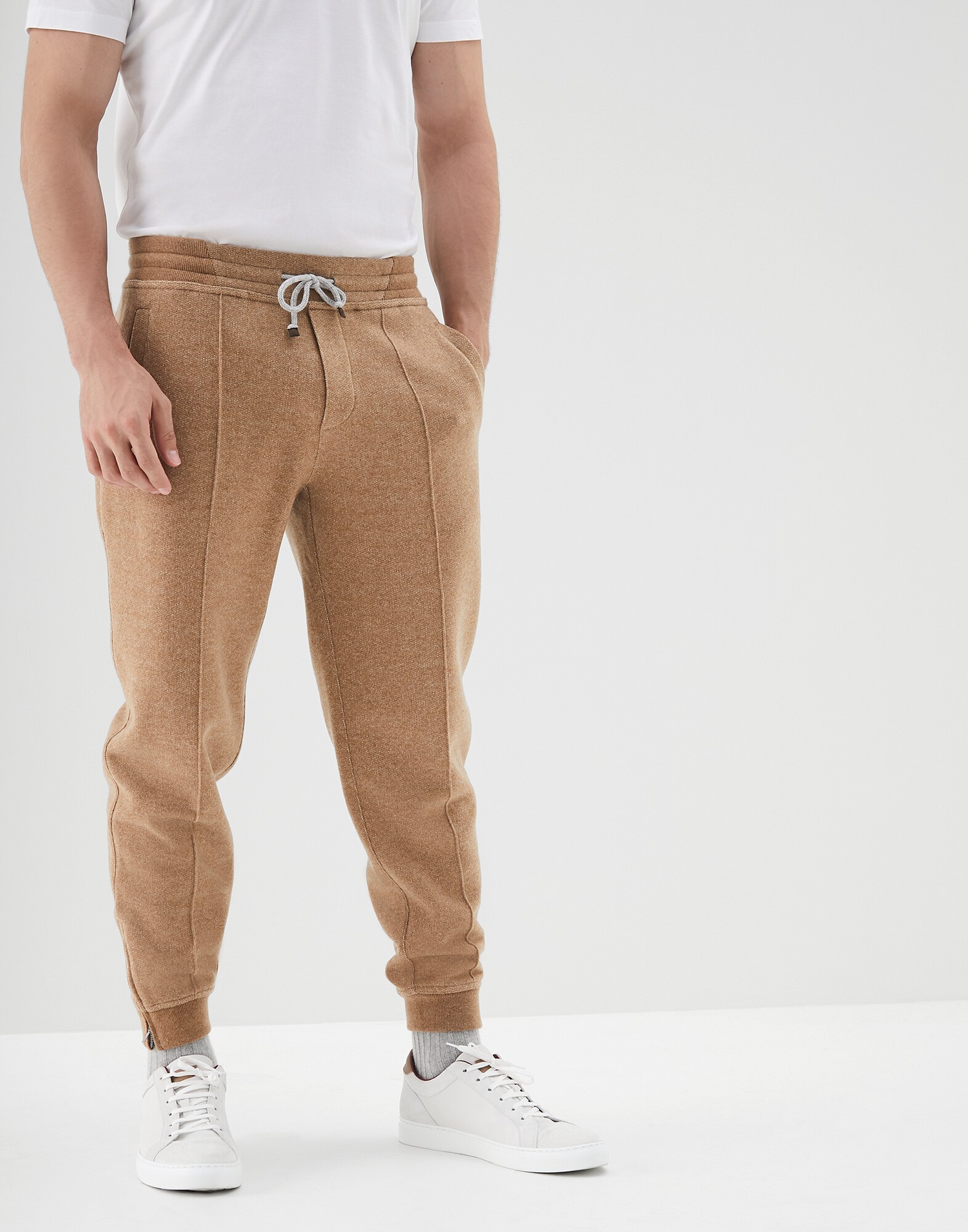 Pantalón de Chándal Camello Hombre 1 - Brunello Cucinelli