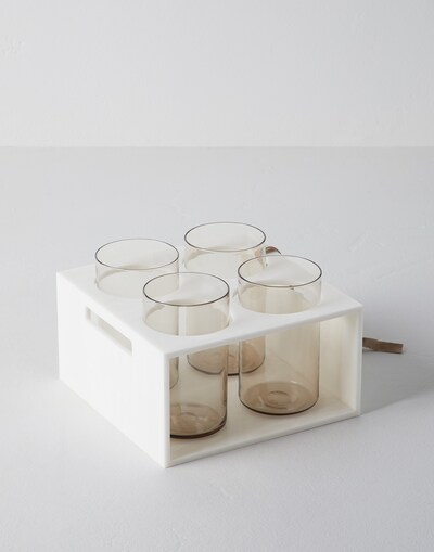 Vasos de vidrio soplado Blanco Lifestyle -
                        Brunello Cucinelli
                    