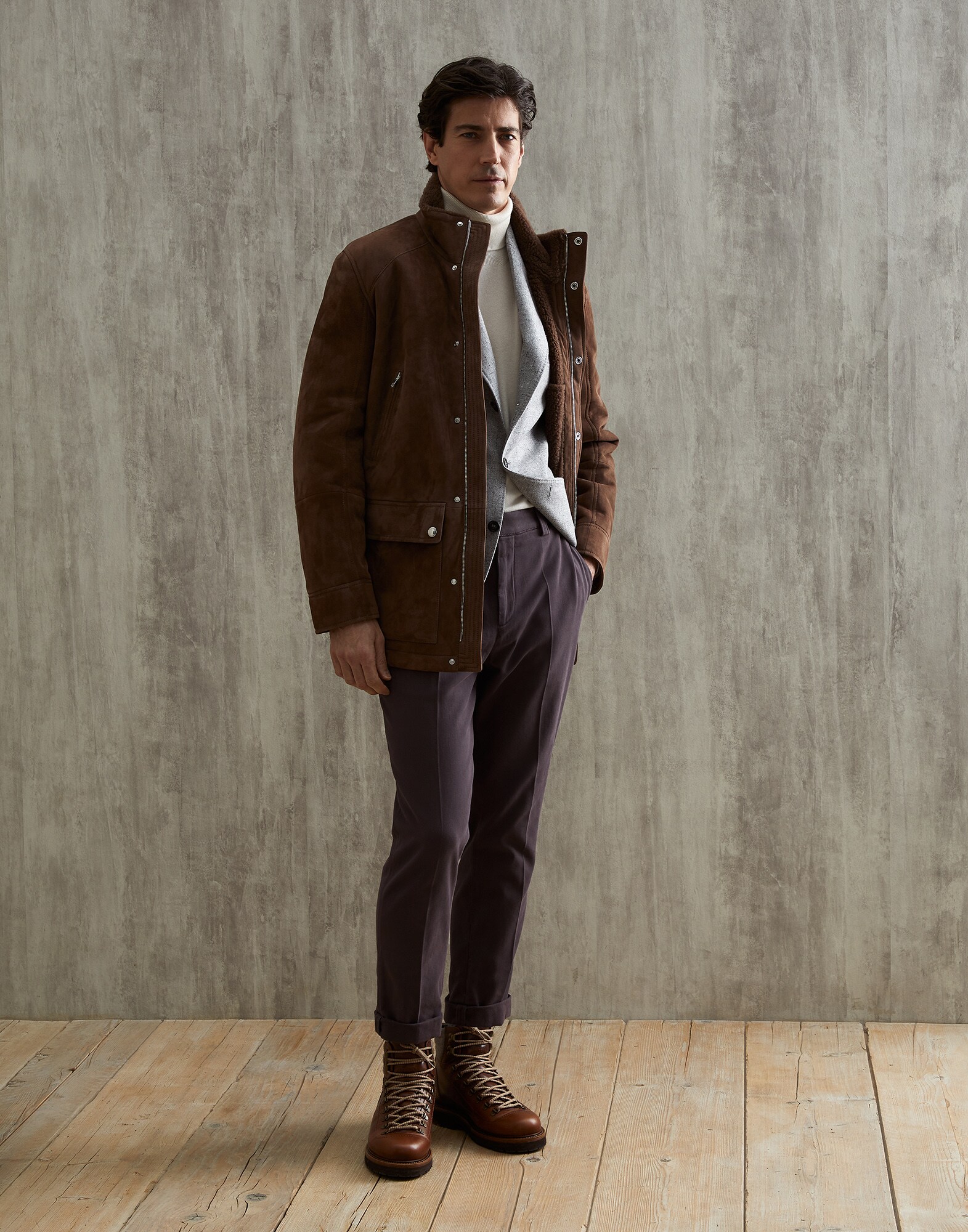 Chaqueta de Botonadura Simple - Vista look completo