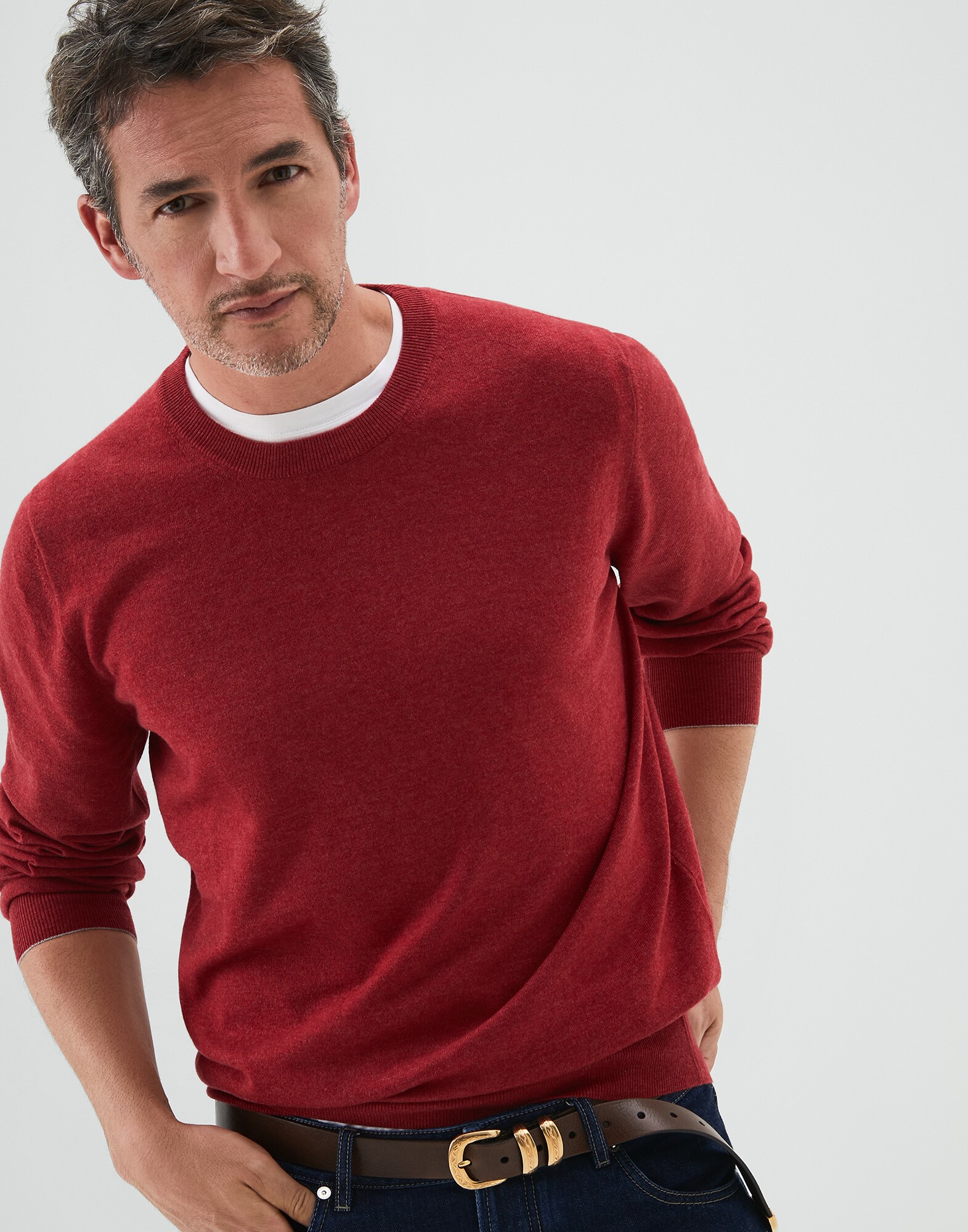 Pullover mit Rundhalsausschnitt - Vorderansicht