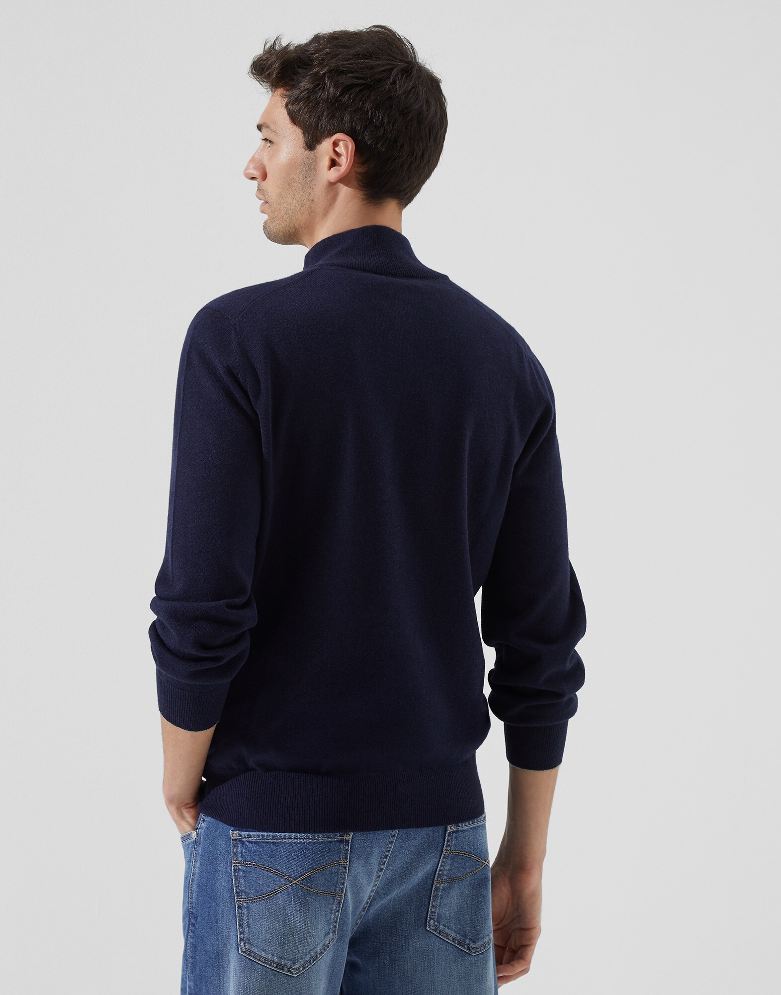 High Neck Sweater - Back