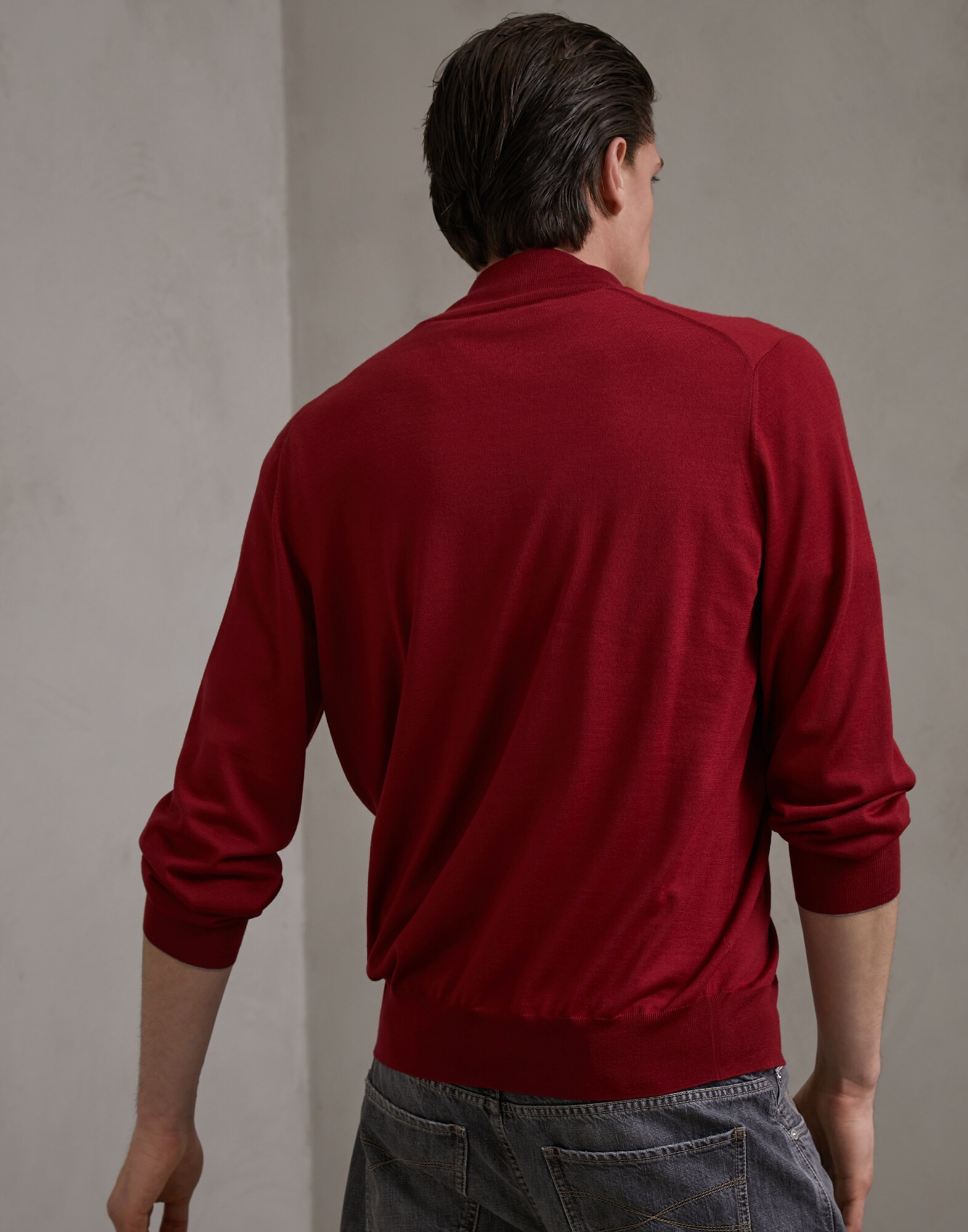 Zip-front Cardigan Tomato Man 2 - Brunello Cucinelli
