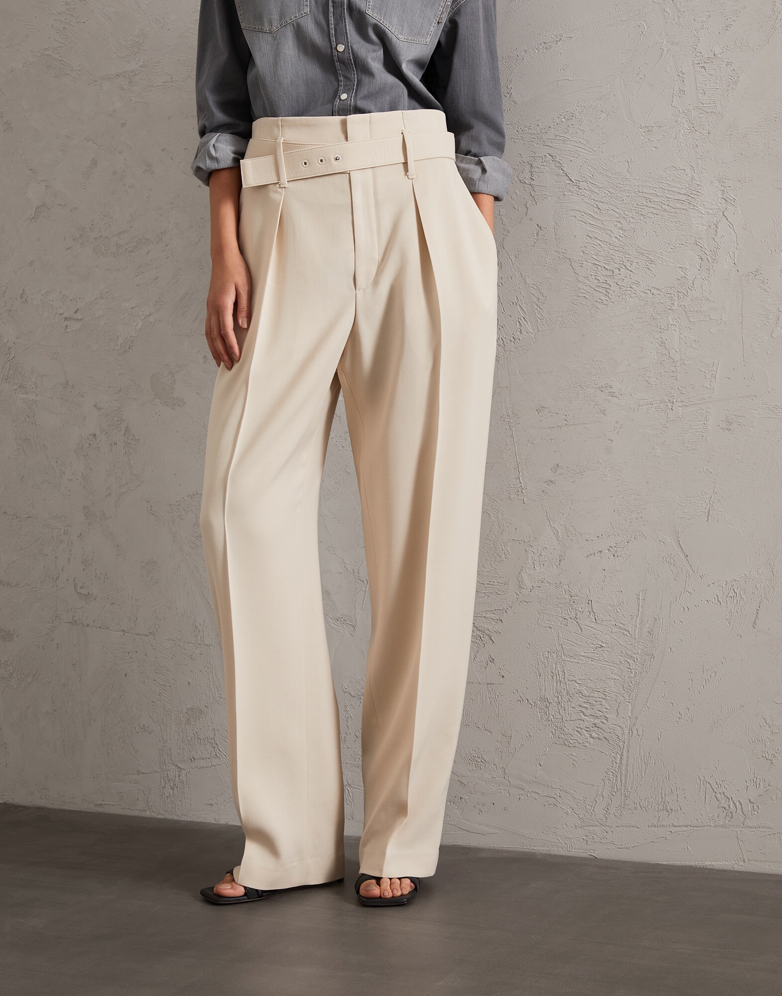 Trousers Butter Woman - Brunello Cucinelli