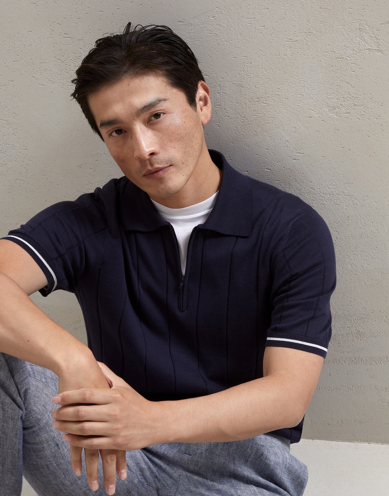 Pull Style Polo - Vue éditoriale