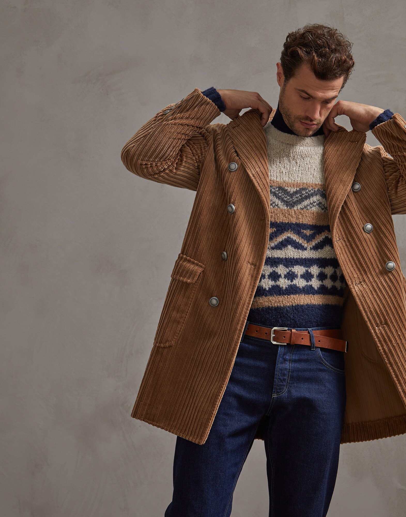 Coat Beige Man 4 - Brunello Cucinelli