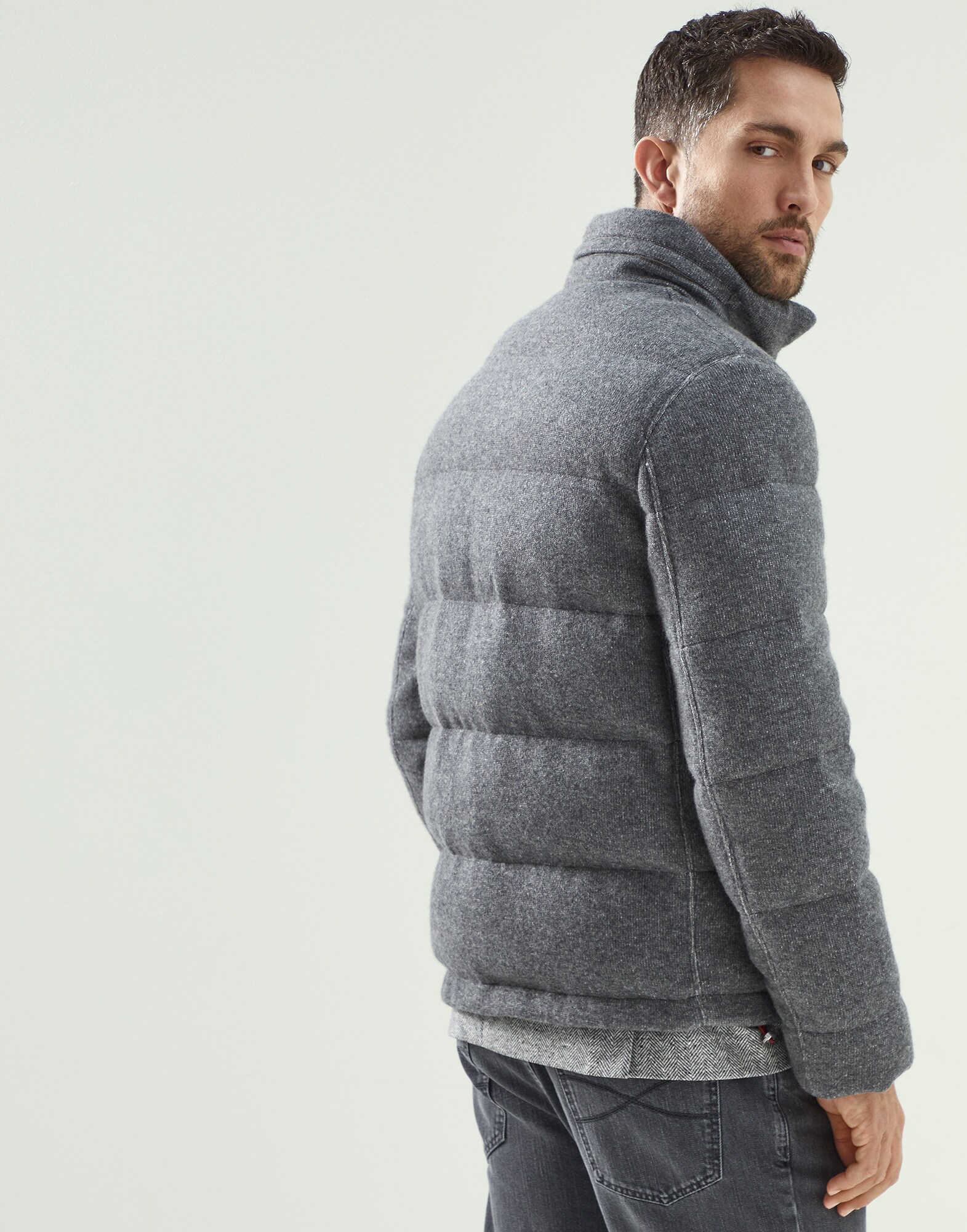 Knit Down Jacket - Back view