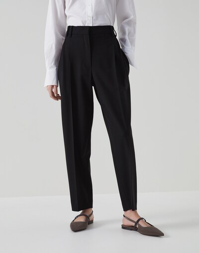 Slouchy trousers (232M0W07P8308) for Woman | Brunello Cucinelli
