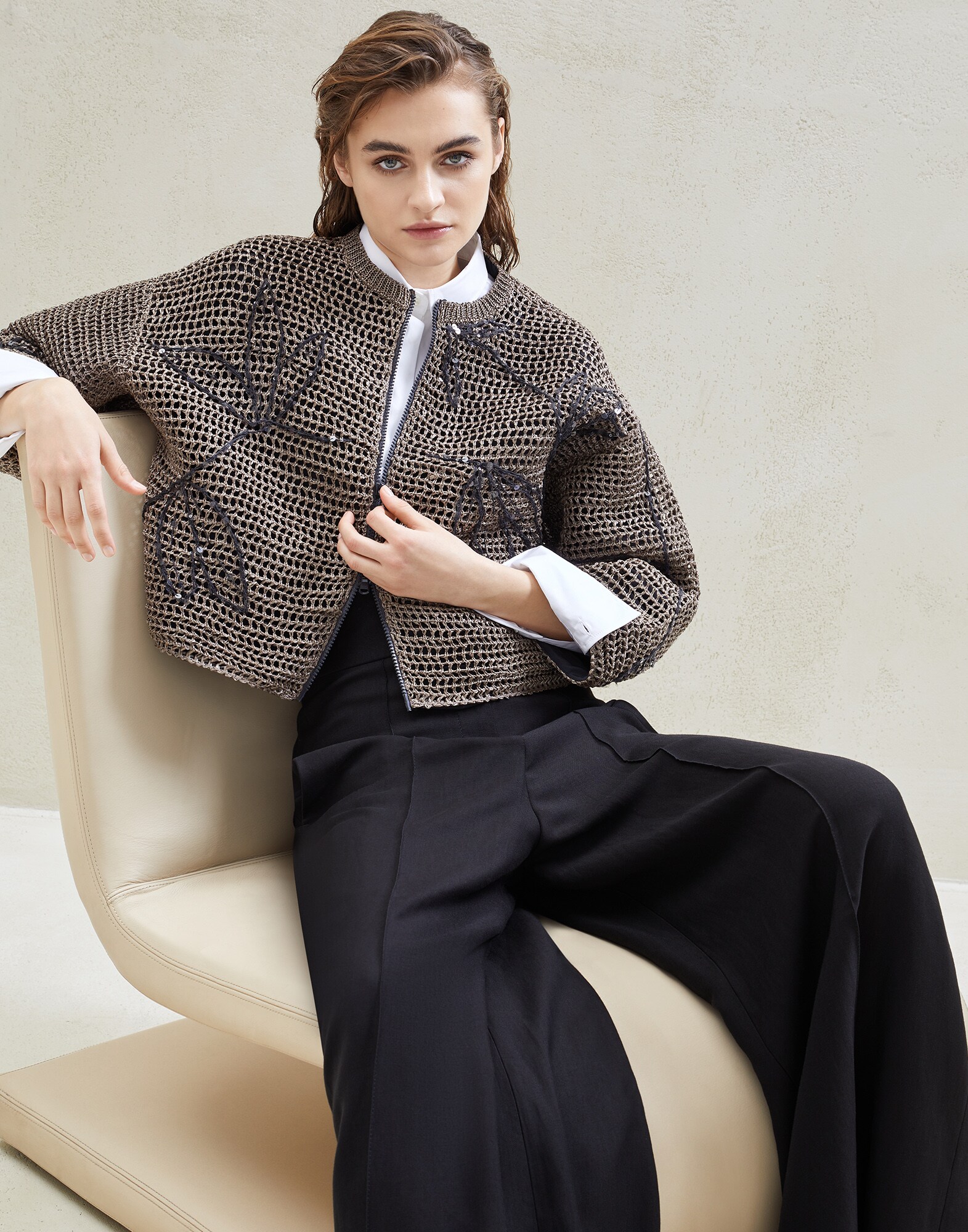 Outerwear-style Cardigan - Editorial view