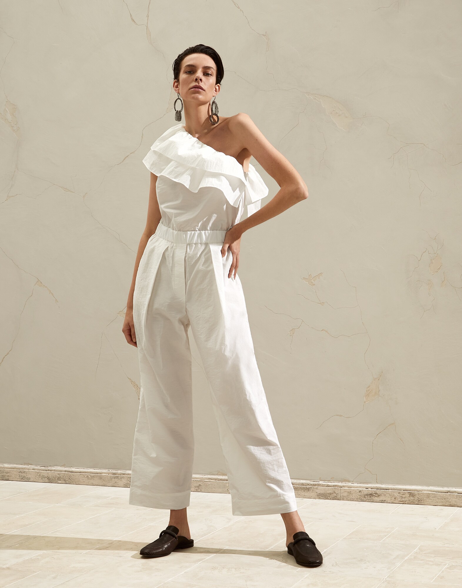Mono de algodón Blanco Mujer - Brunello Cucinelli