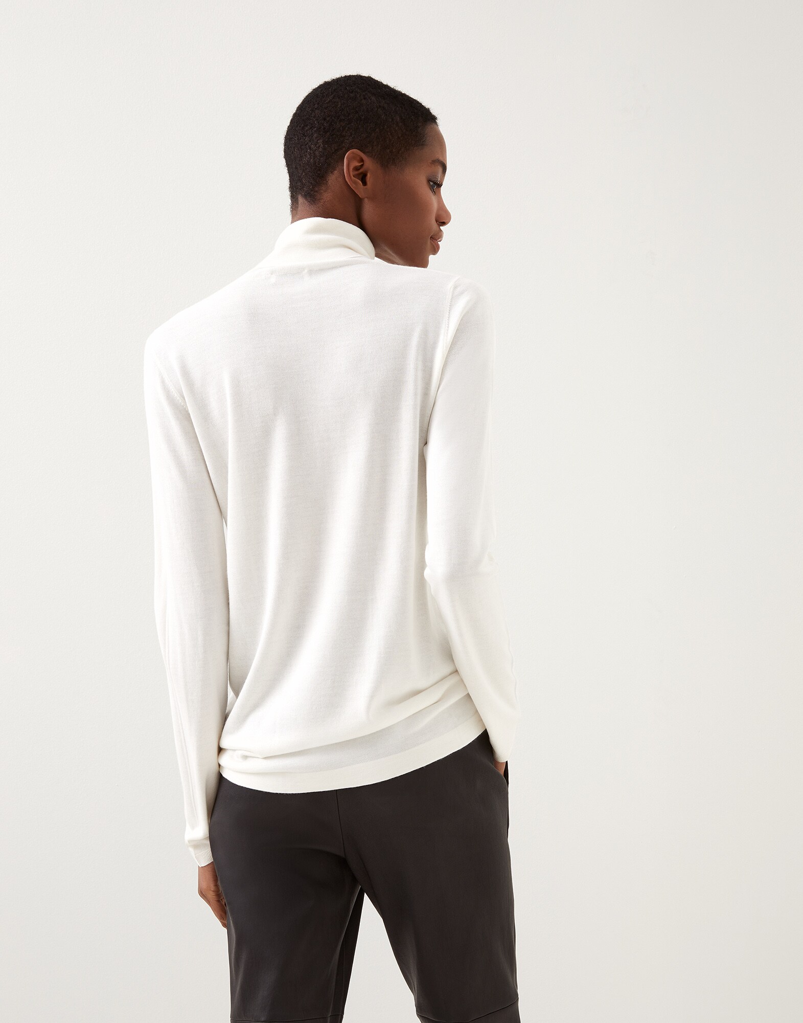 High Neck Sweater - Back