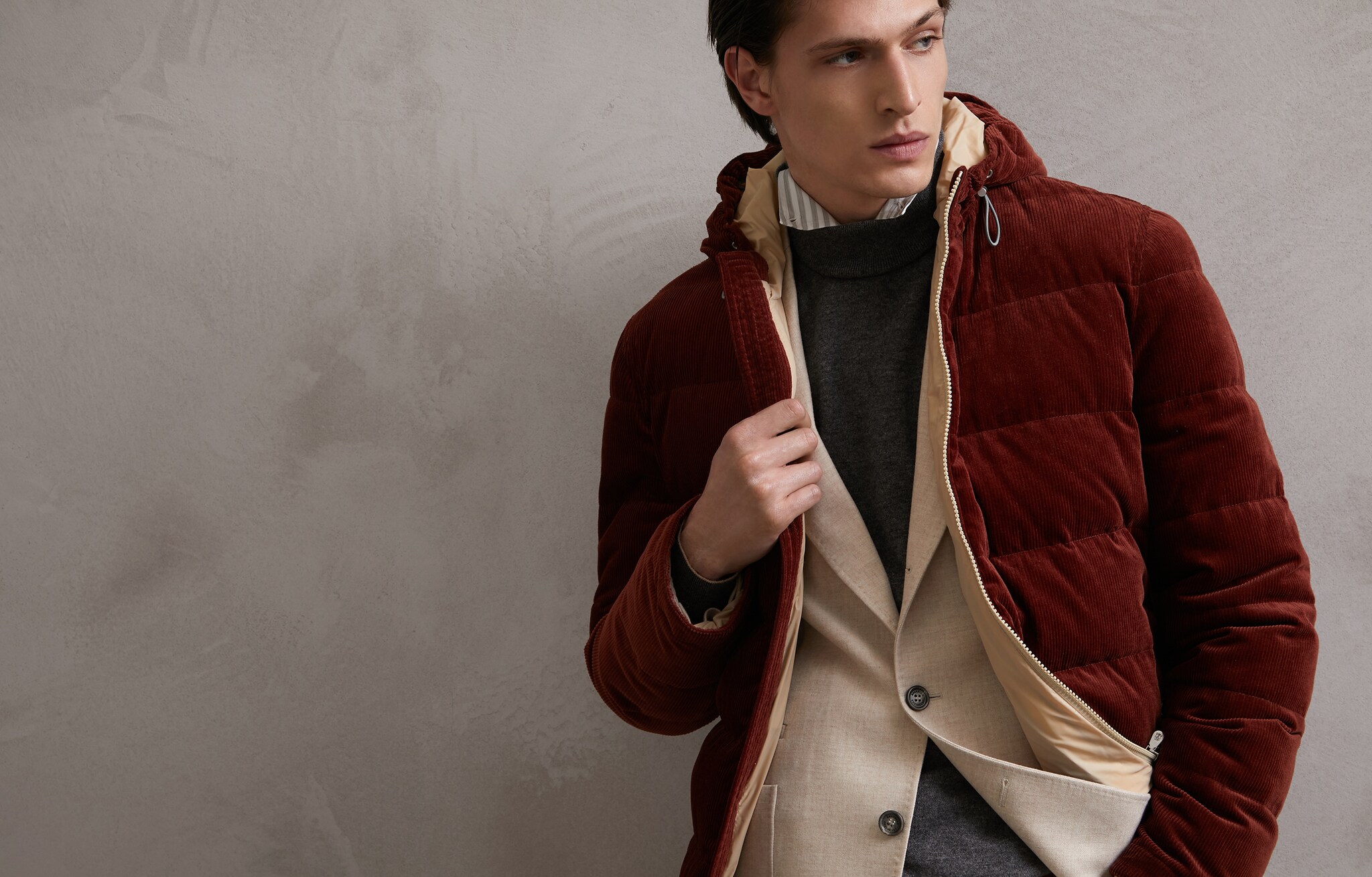 Down Jacket Burned Man 5 - Brunello Cucinelli