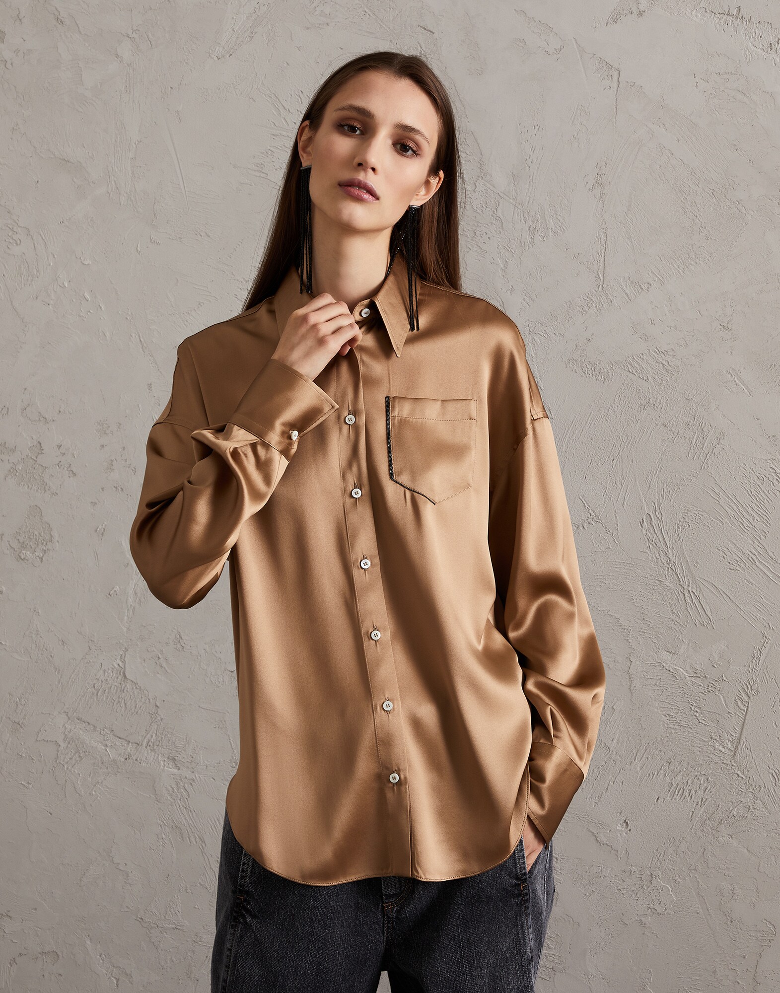 Chemise en Soie - Vue frontale