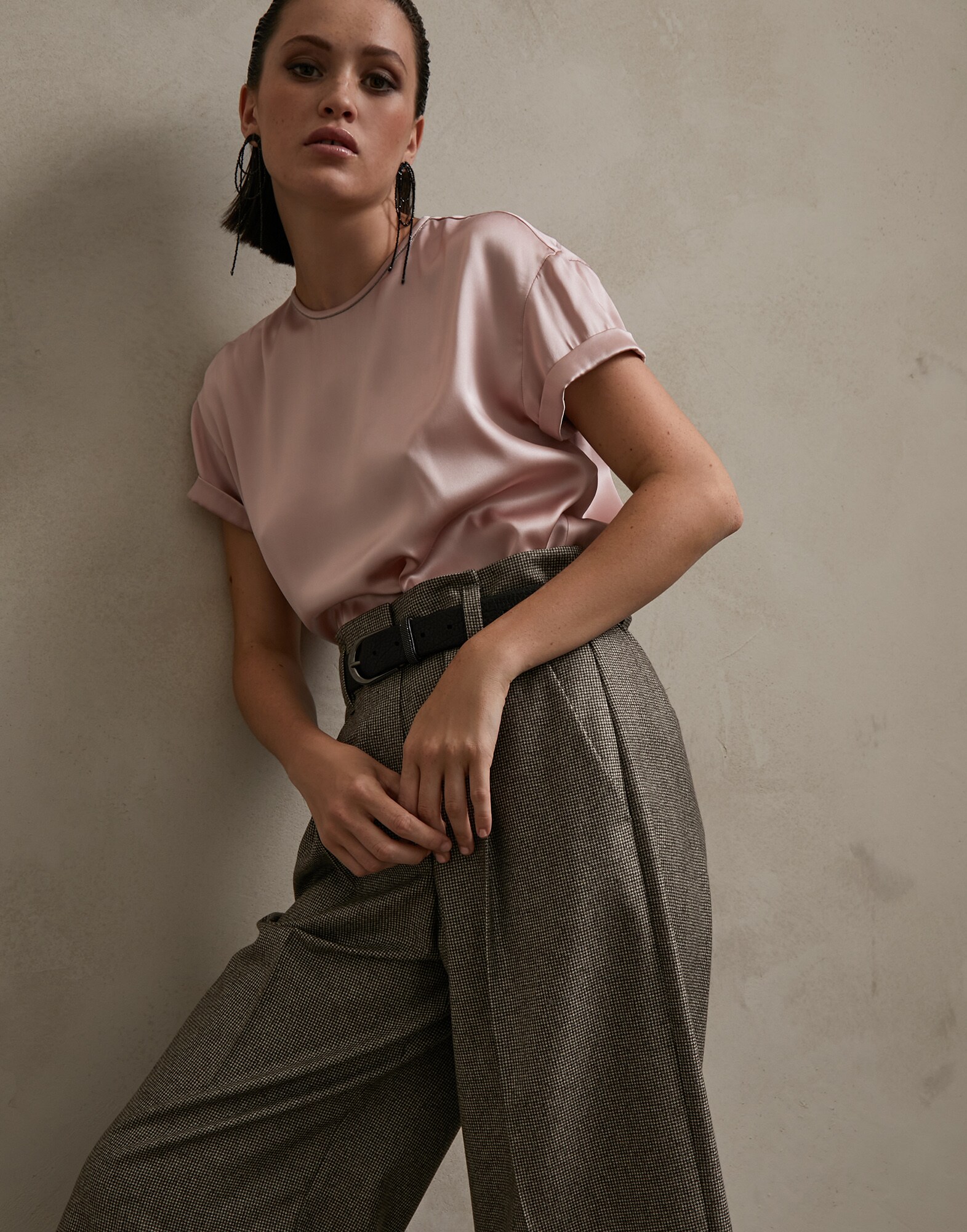 Satin T-shirt