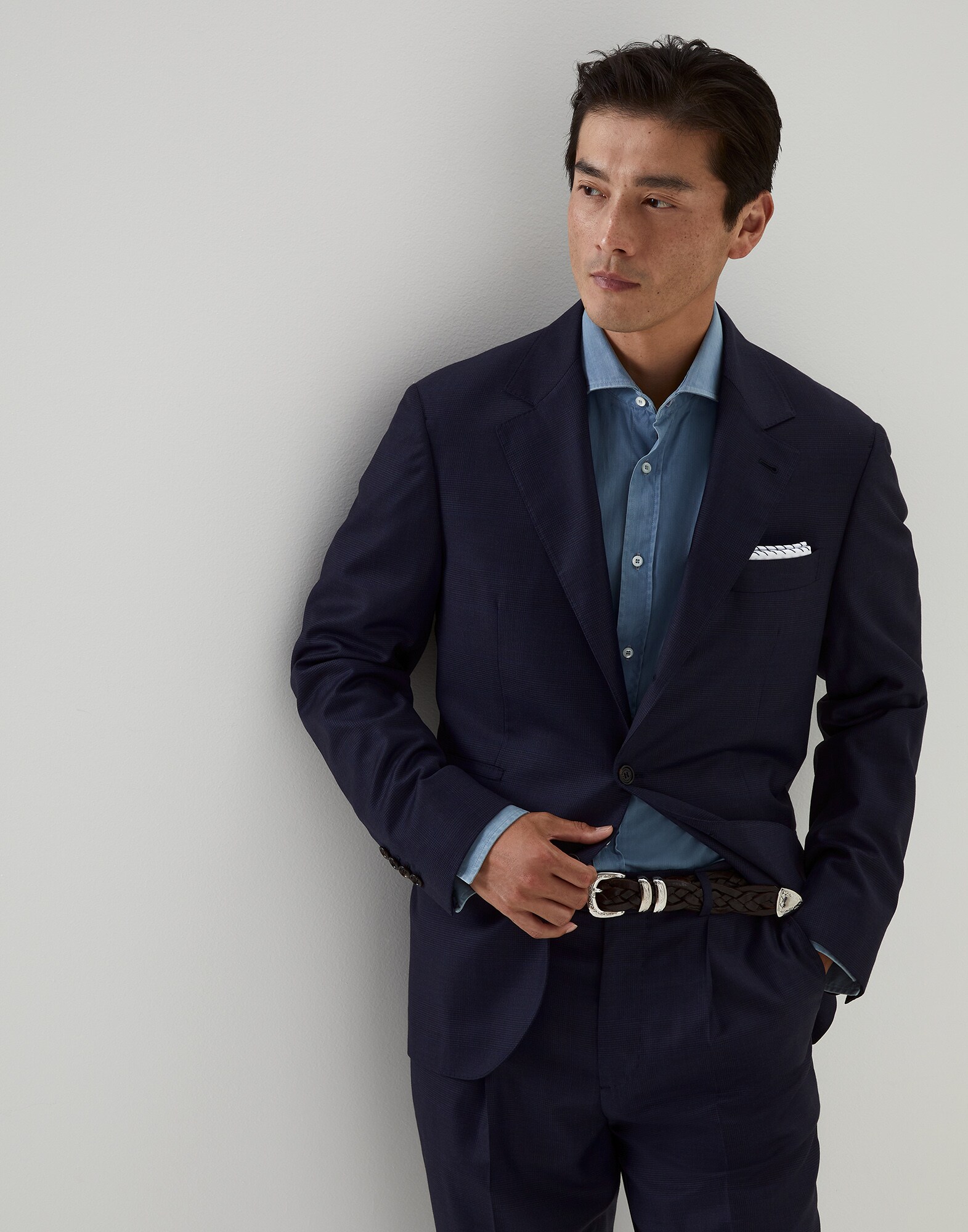 Sakko in Prince-of-Wales-Karo Blau Herren - Brunello Cucinelli