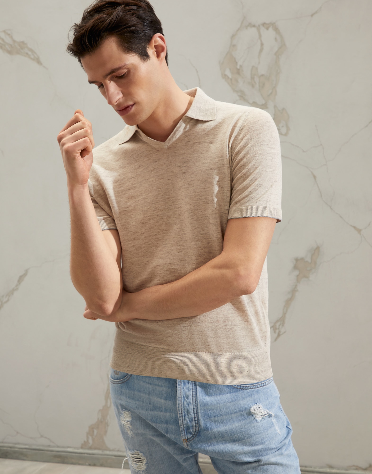 Polo-Style Sweater - Front view