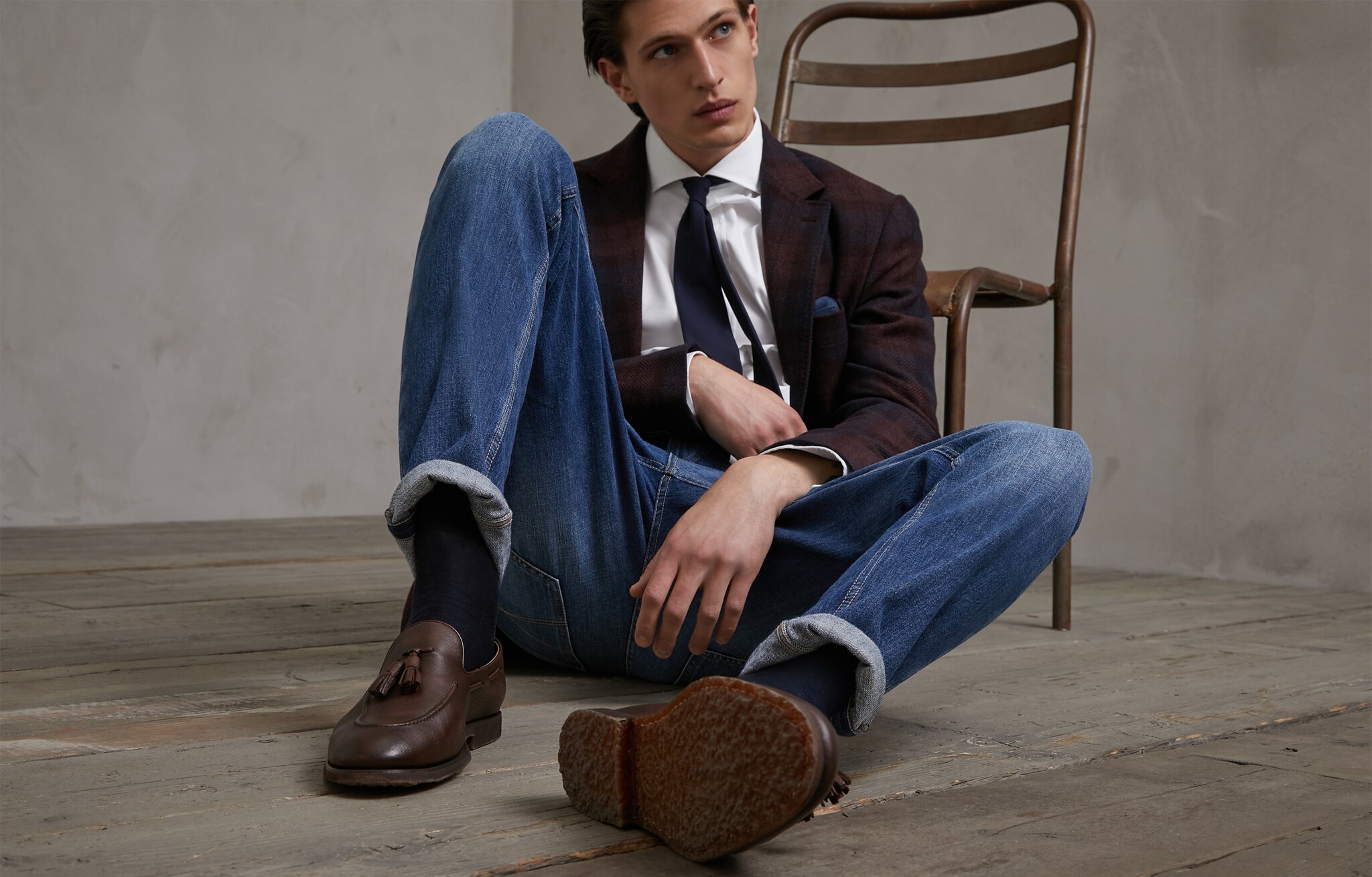 Loafers Brown Man - Brunello Cucinelli