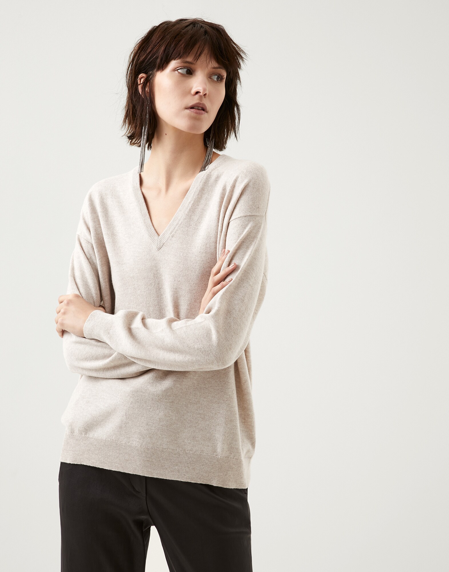 V-neck Sweater - Front