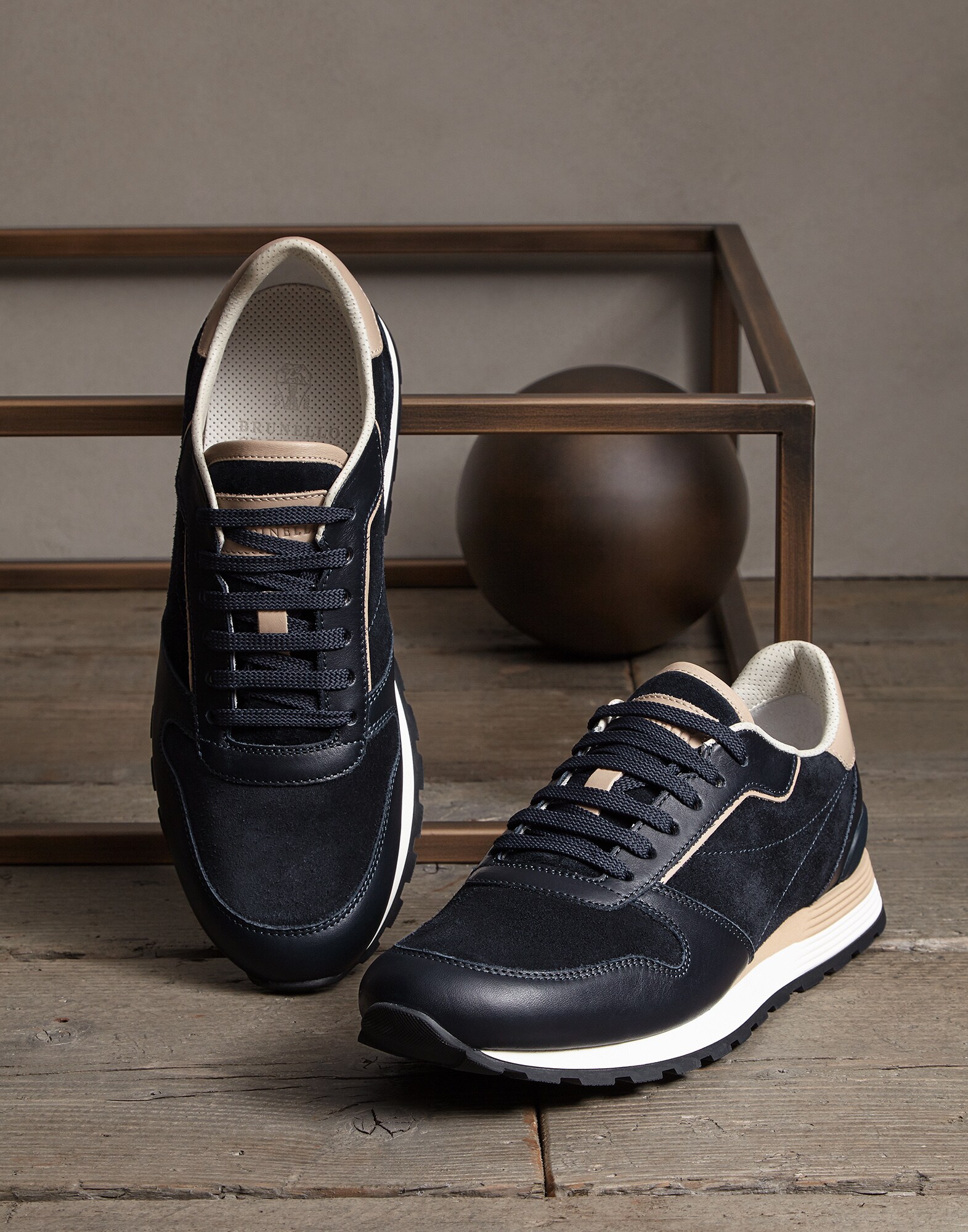 Suede sneakers