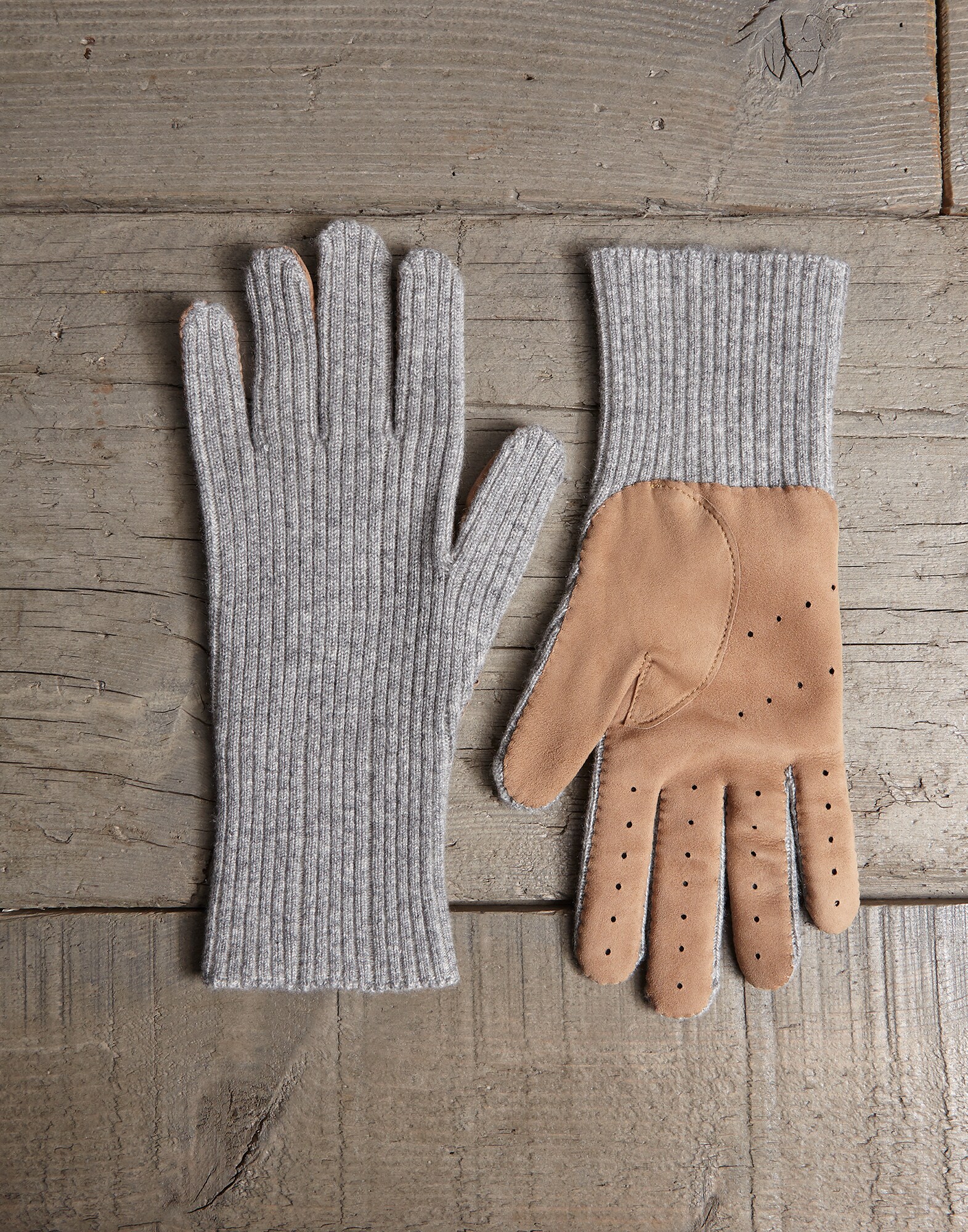 Gloves Light Grey Man 0 - Brunello Cucinelli