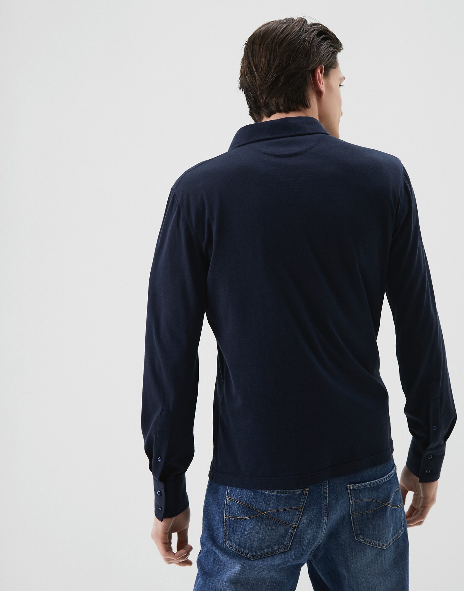 Polo Shirt Marine Blue Man 2 - Brunello Cucinelli