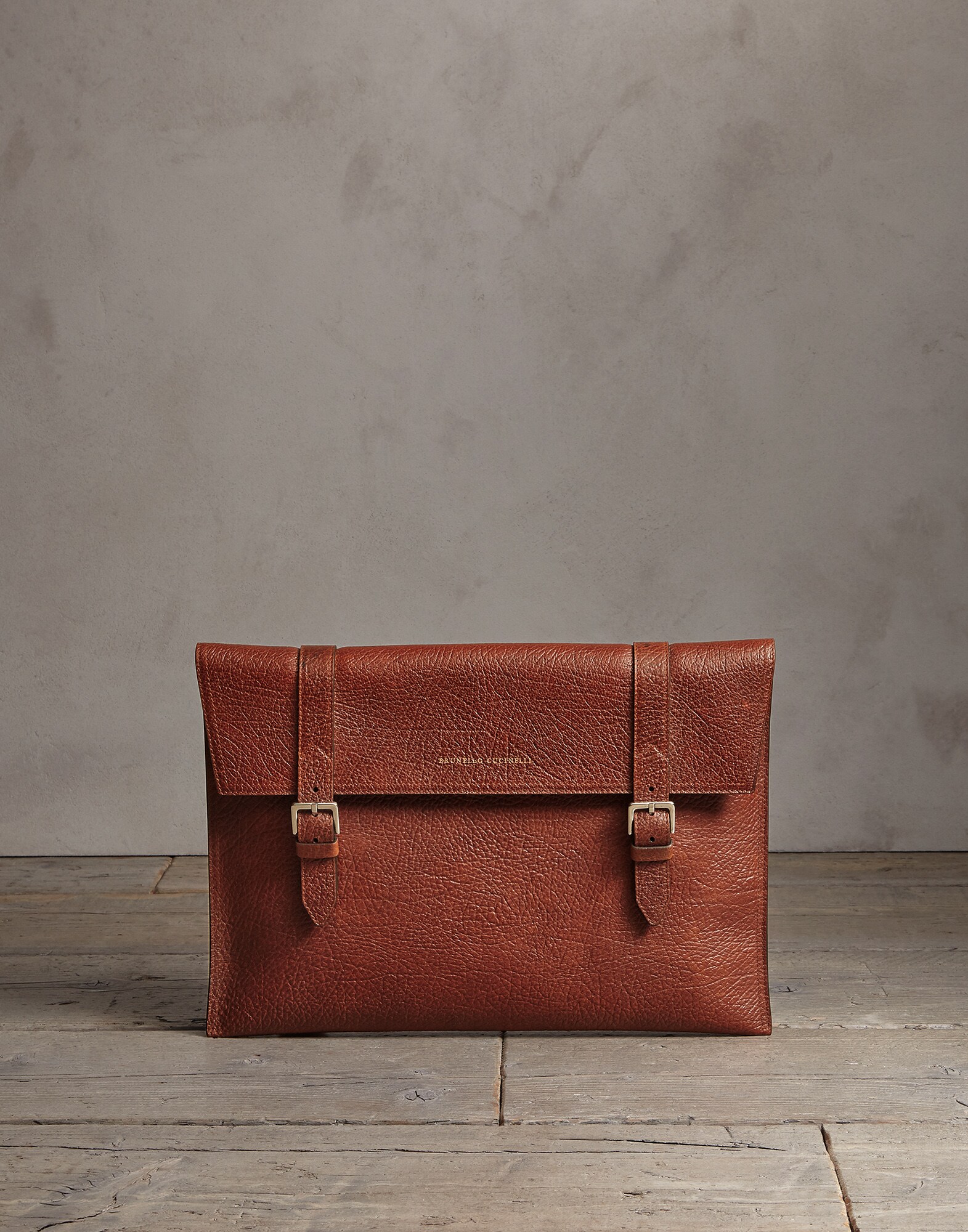 Document Holder Cognac Man 0 - Brunello Cucinelli