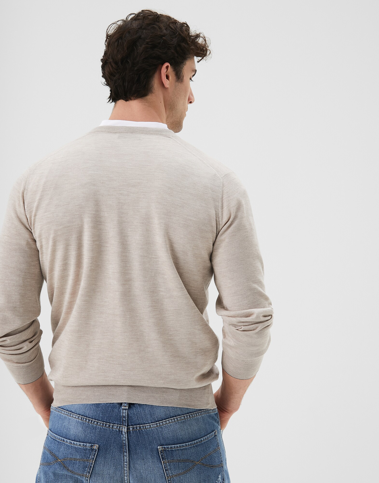 V-neck Sweater - Back