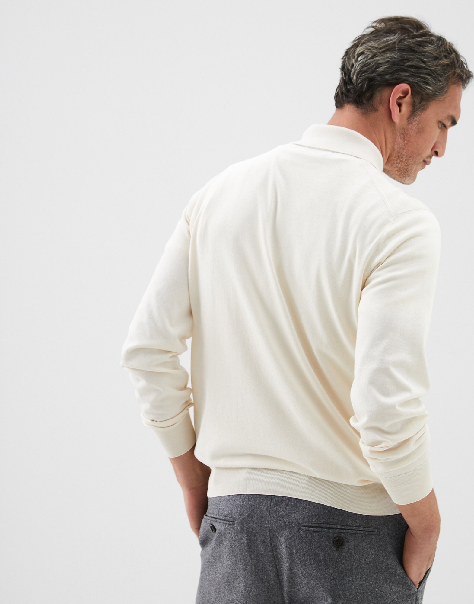 Polo-Style Sweater - Back