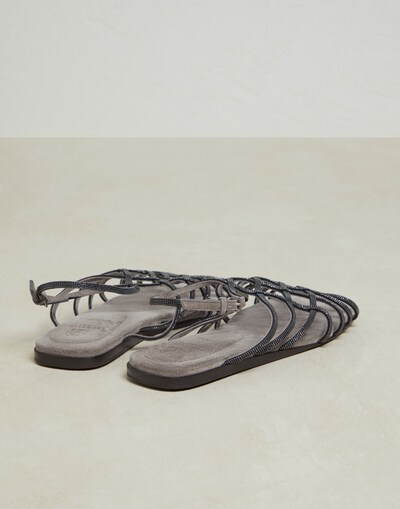 Sandals with Fastening - Back view