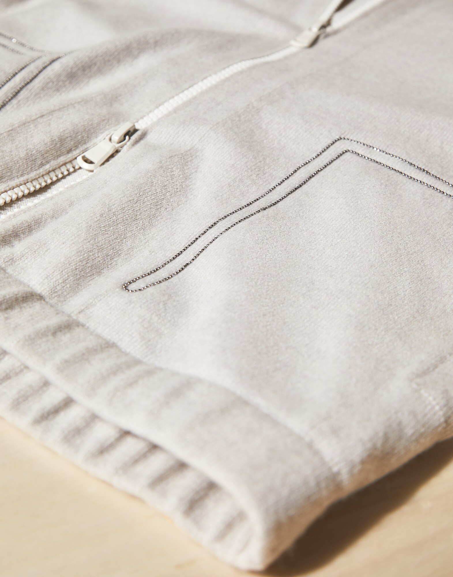 Hooded Cardigan - Detail view