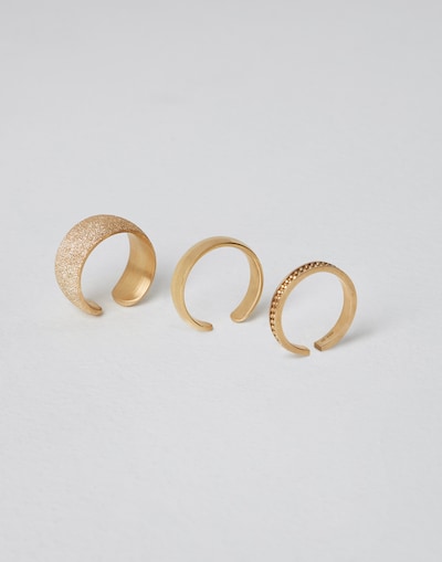 Conjunto de anillos de Plata Oro Rosa Mujer - Brunello Cucinelli 