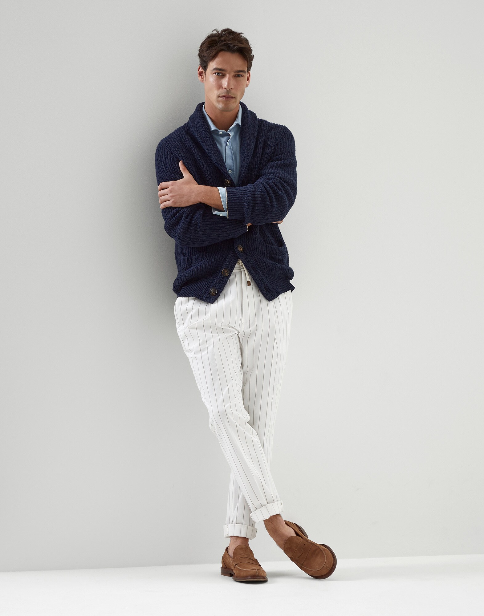 Button-front Cardigan - Full look