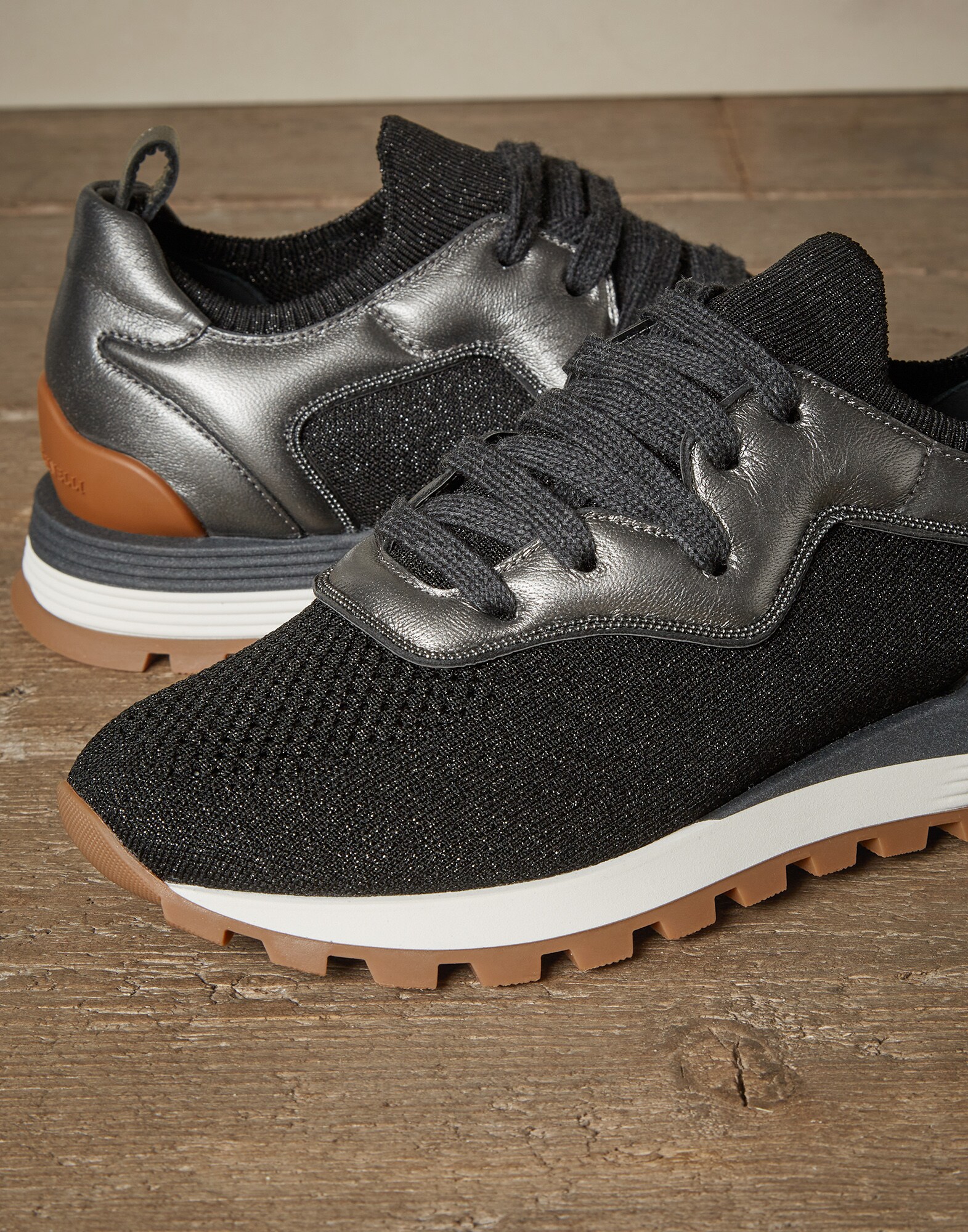 スニーカー ブラック レディース 2 - Brunello Cucinelli