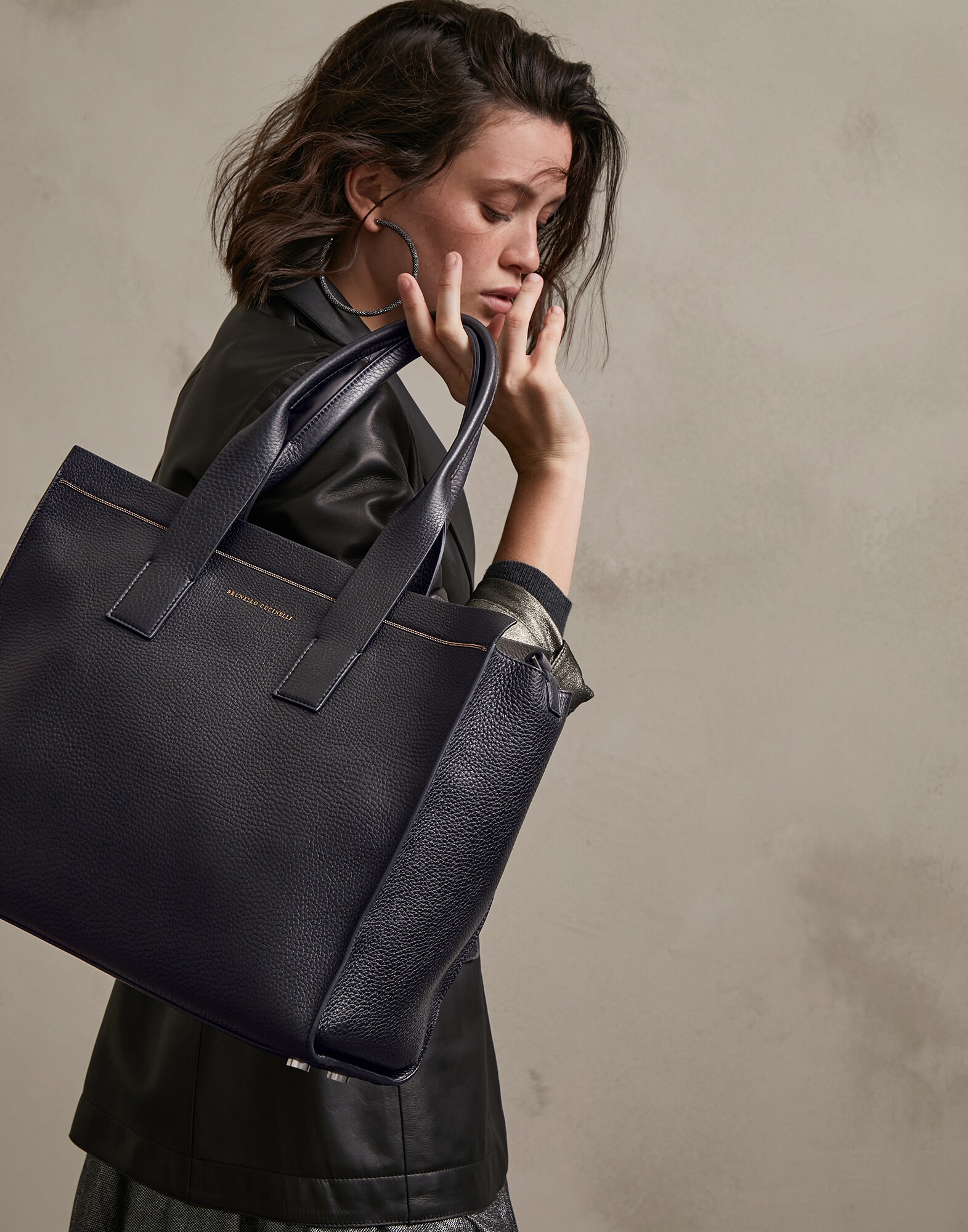 Shopper Schwarz Damen 4 - Brunello Cucinelli