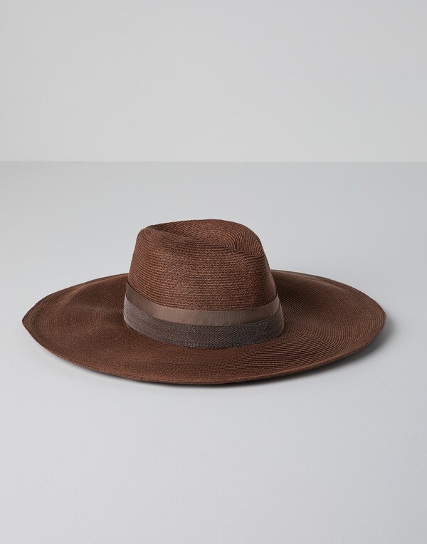 Hat with monili Brown Woman - Brunello Cucinelli 