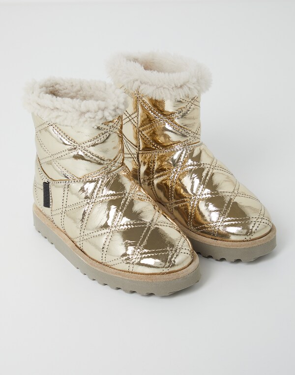 Boots with shearling lining Gold Girl - Brunello Cucinelli 