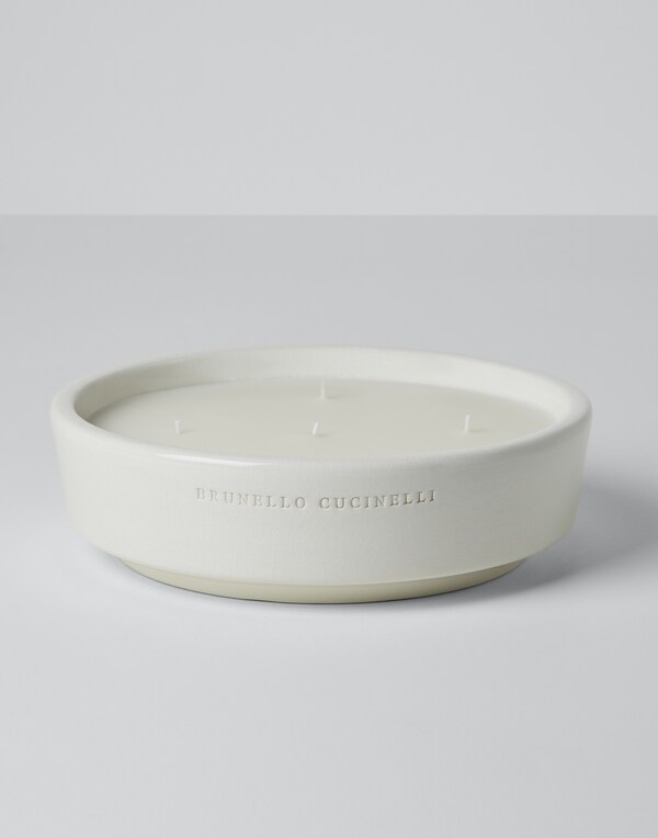 Extra-large candle White Lifestyle - Brunello Cucinelli