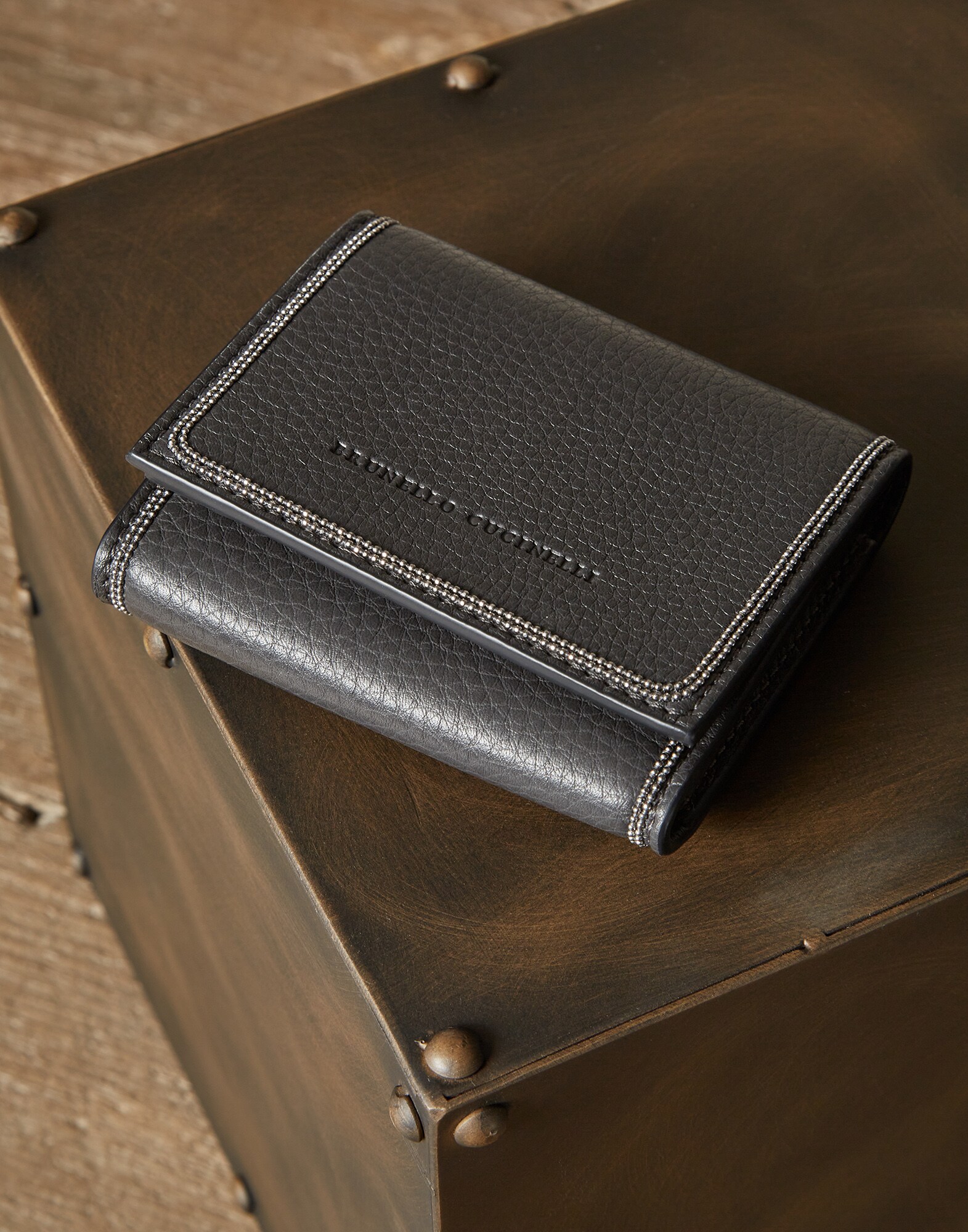 Wallet Dark Grey Woman 0 - Brunello Cucinelli