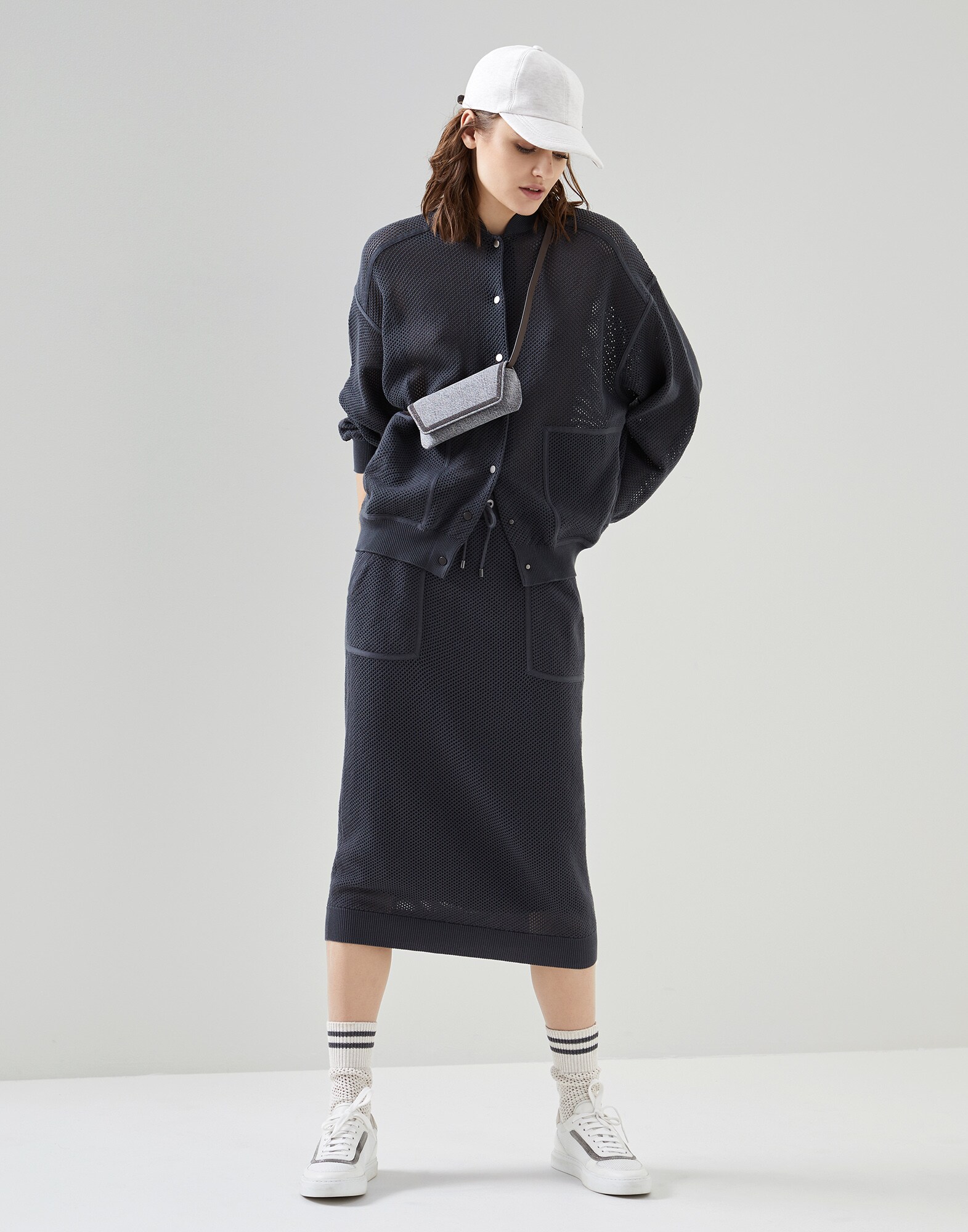 Outerwear-Strickjacke - Komplettansicht